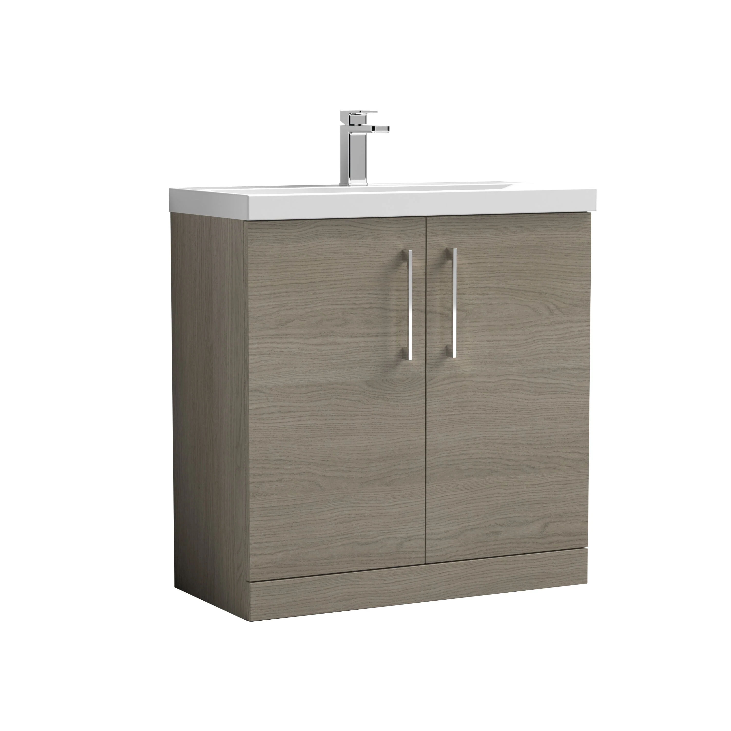 Contemporary Floor Standing Vanity Unit with Mid-Edge Basin, Choice of Size - Image 68