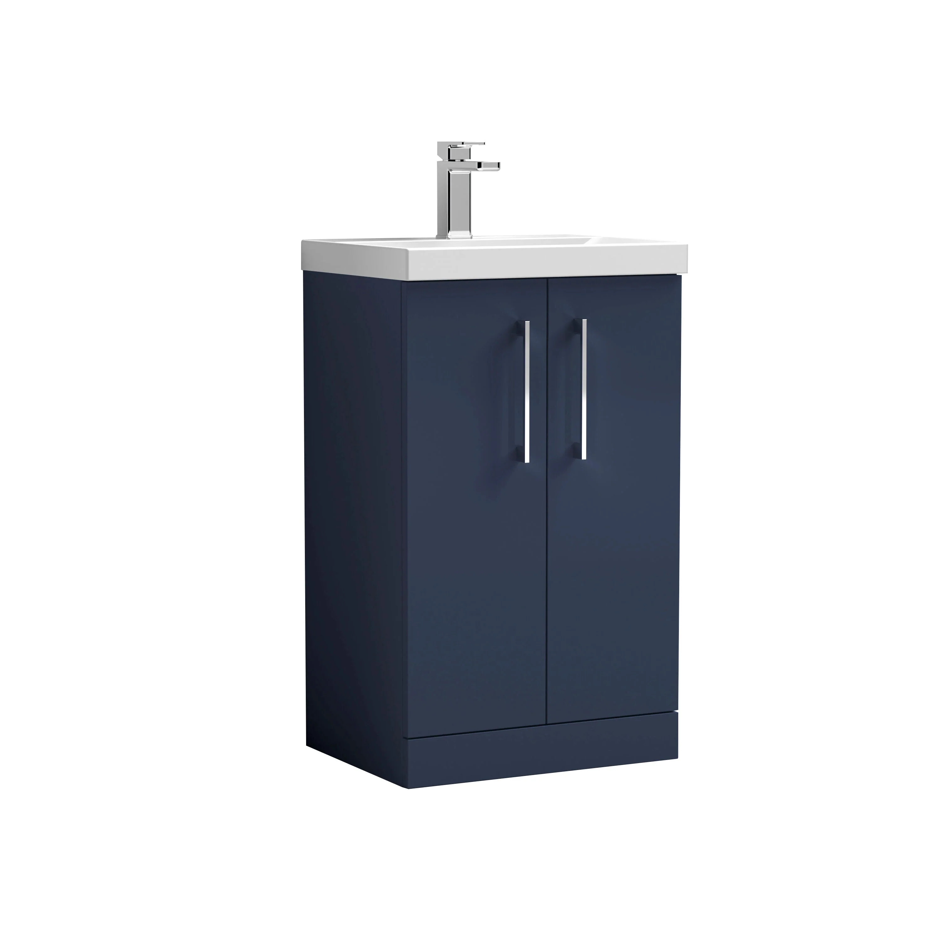 Contemporary Floor Standing Vanity Unit with Mid-Edge Basin, Choice of Size - Image 74