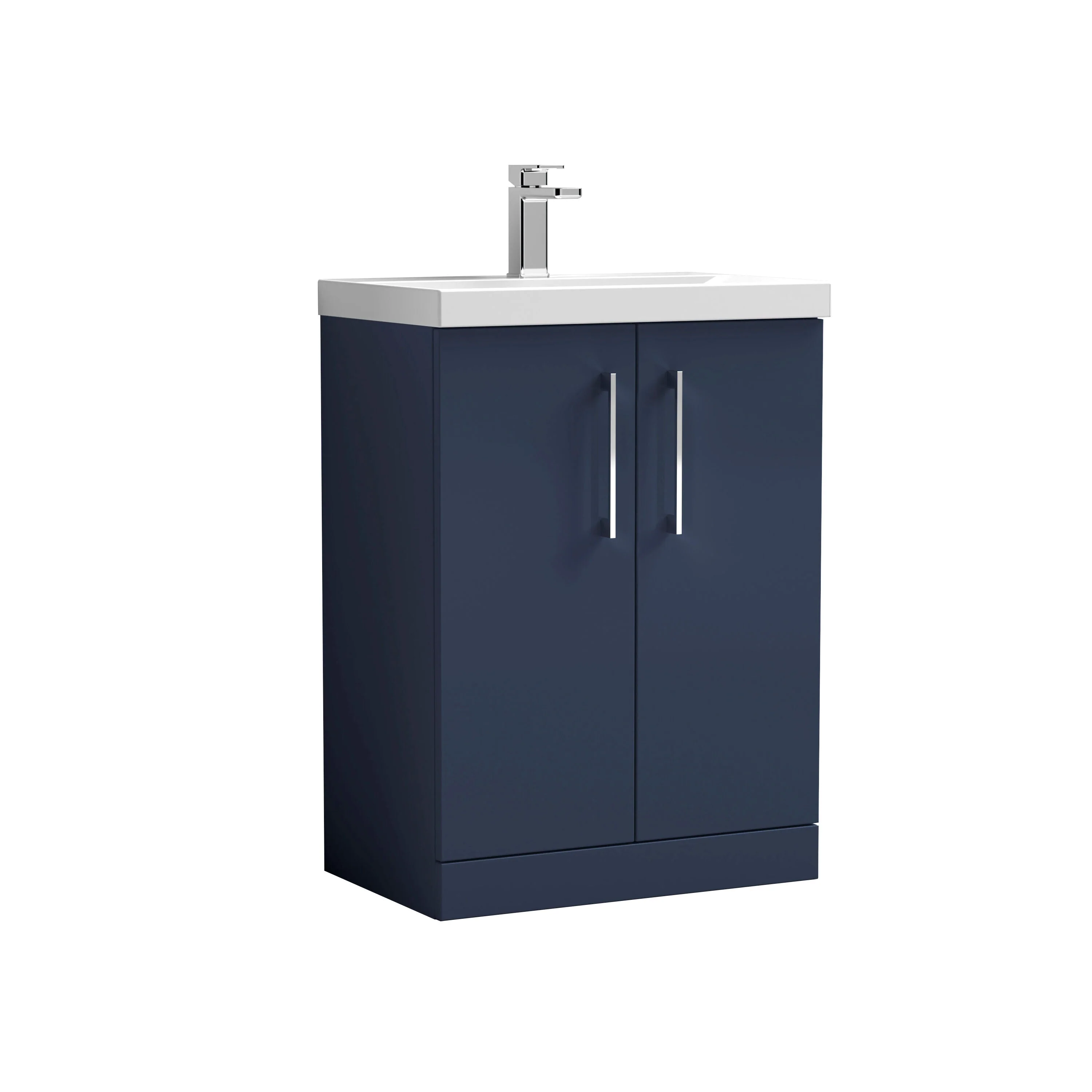 Contemporary Floor Standing Vanity Unit with Mid-Edge Basin, Choice of Size - Image 80