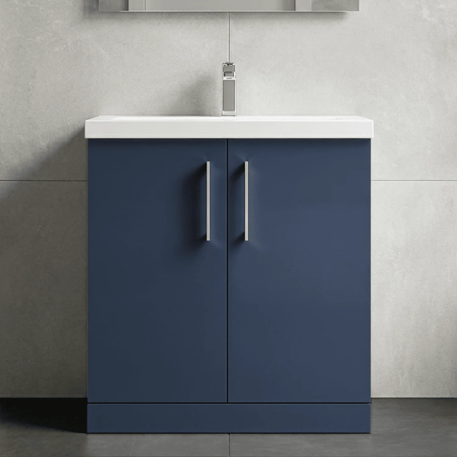 Contemporary Floor Standing Vanity Unit with Mid-Edge Basin, Choice of Size - Image 82
