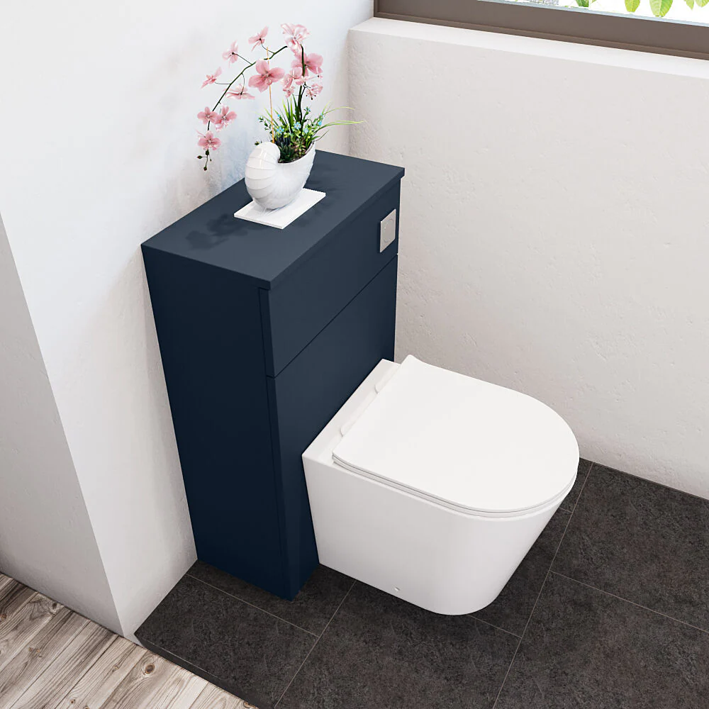 Bramshall 500mm Floor-Standing Contemporary Compact WC Toilet Unit - Image 19