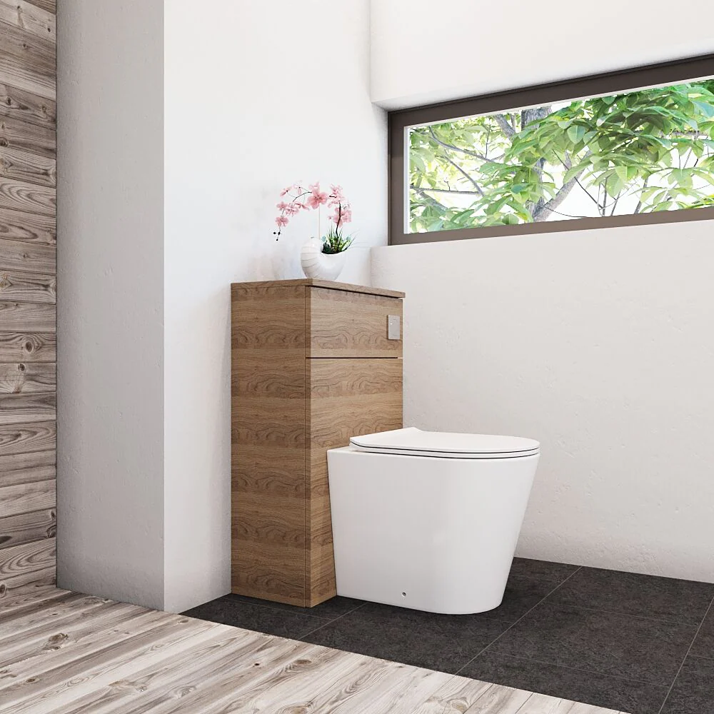 Bramshall 500mm Floor-Standing Contemporary Compact WC Toilet Unit - Image 32