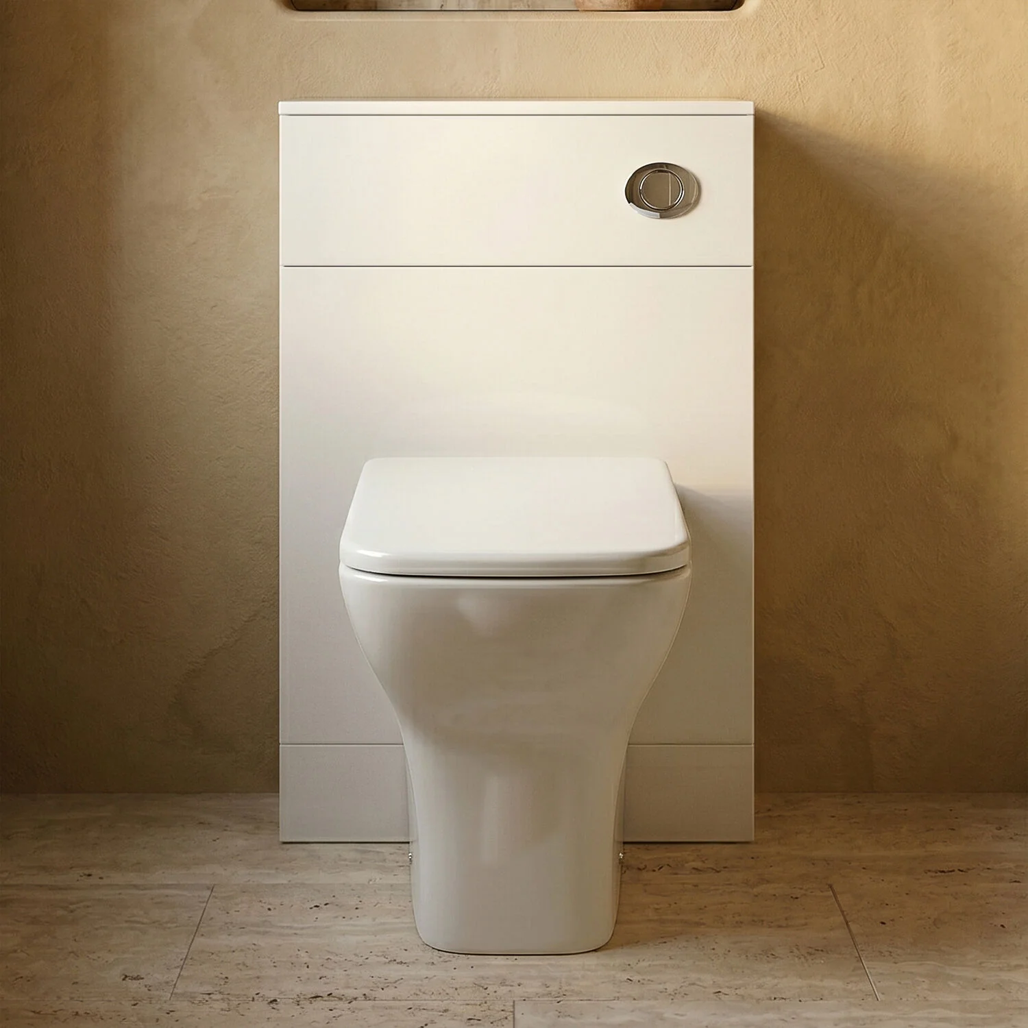 Slimline WC Unit   - 500mm - Gloss White