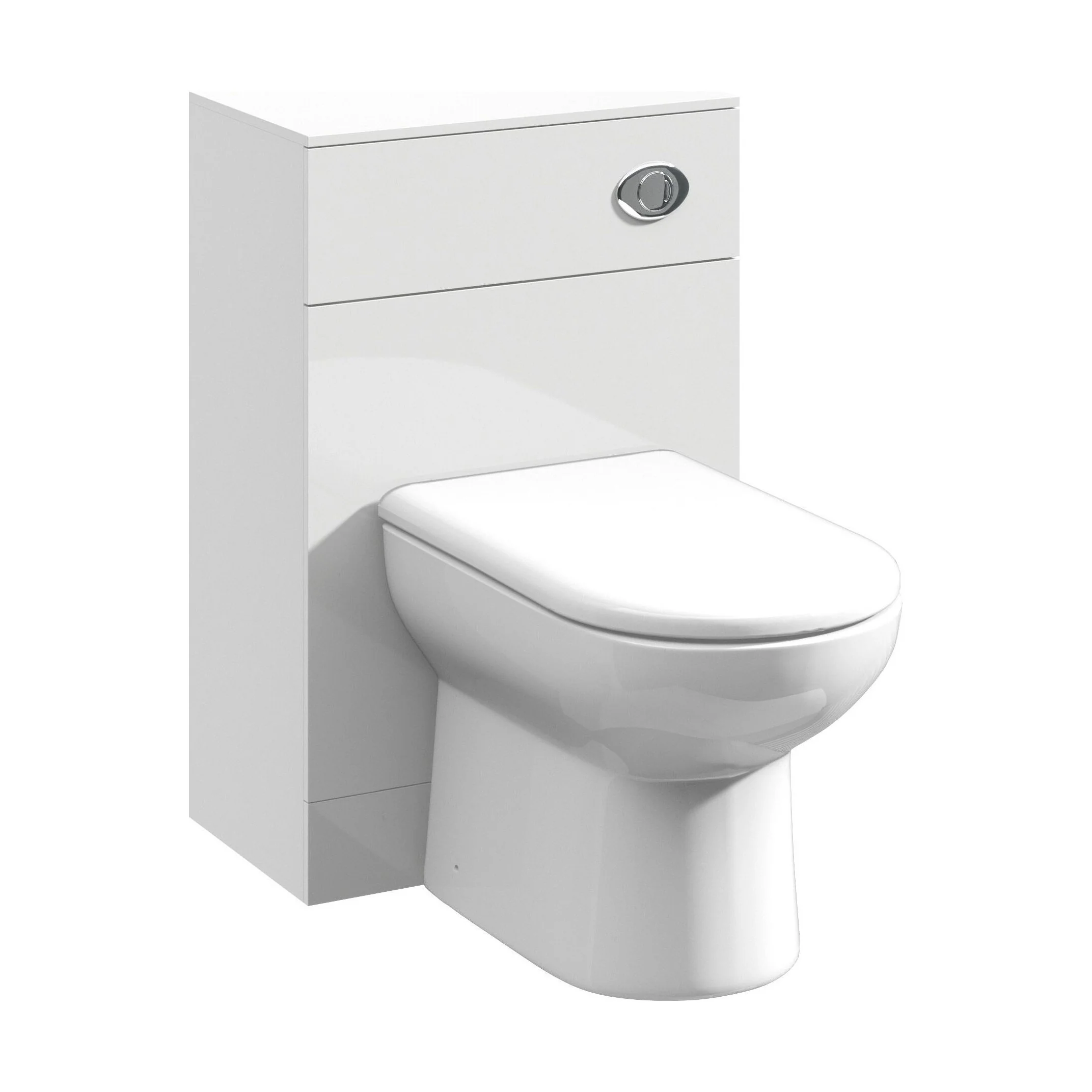 WC Unit   - 500mm - Gloss White - Image 2