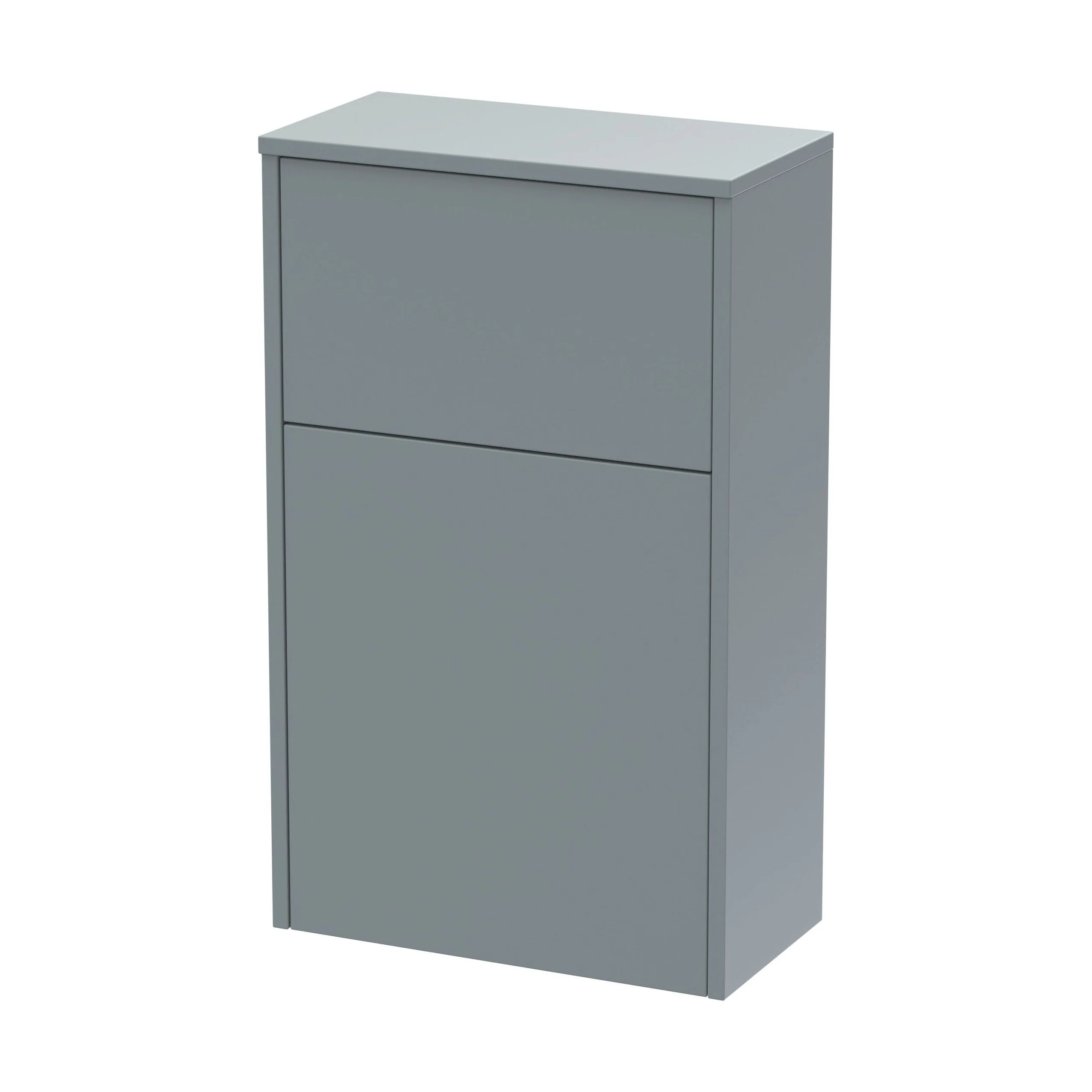 Floor Standing WC Toilet Unit (Pan & Cistern Not Included), 500mm - Matt Coastal Grey