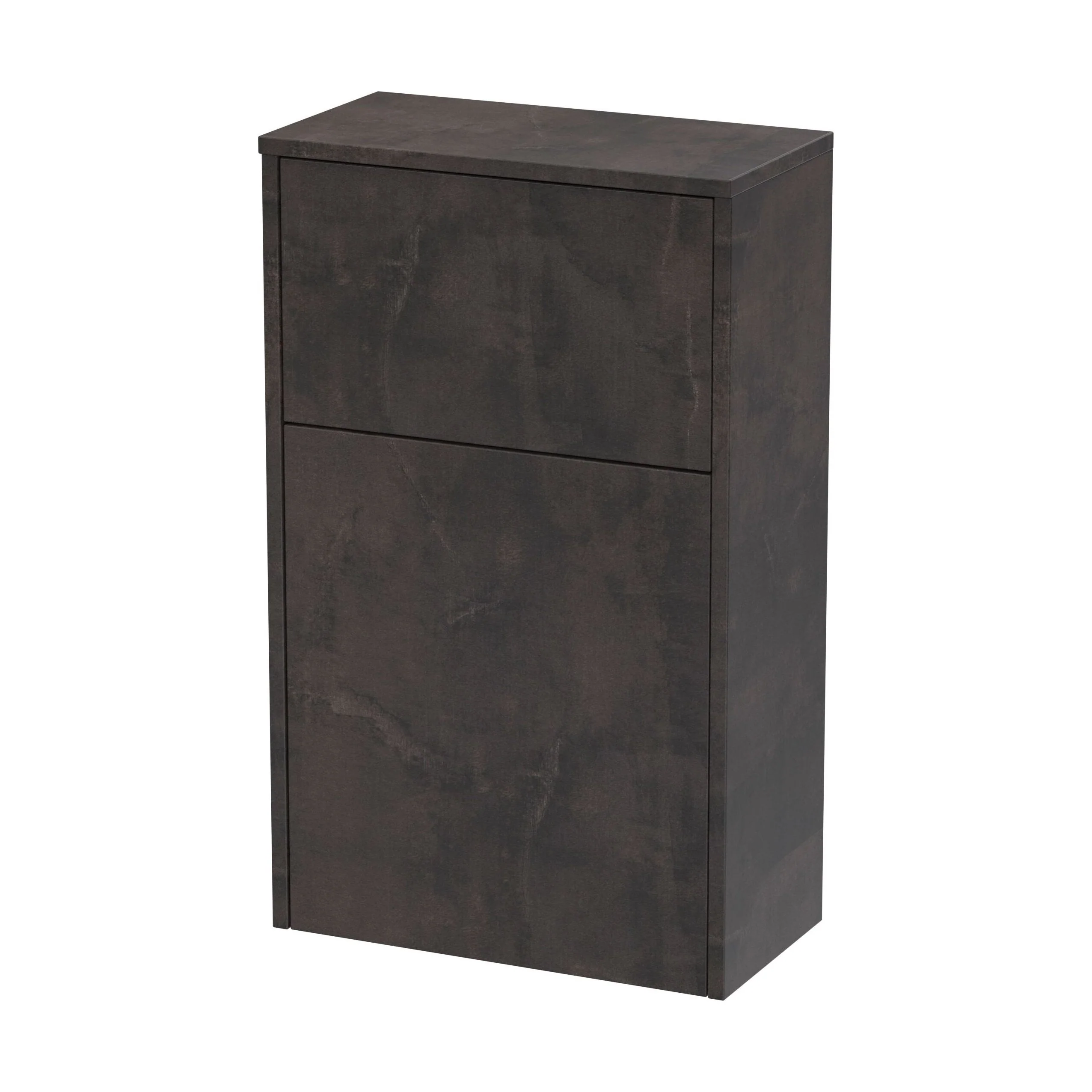 Floor Standing WC Toilet Unit (Pan & Cistern Not Included), 500mm - Textured Matt Metallic Slate