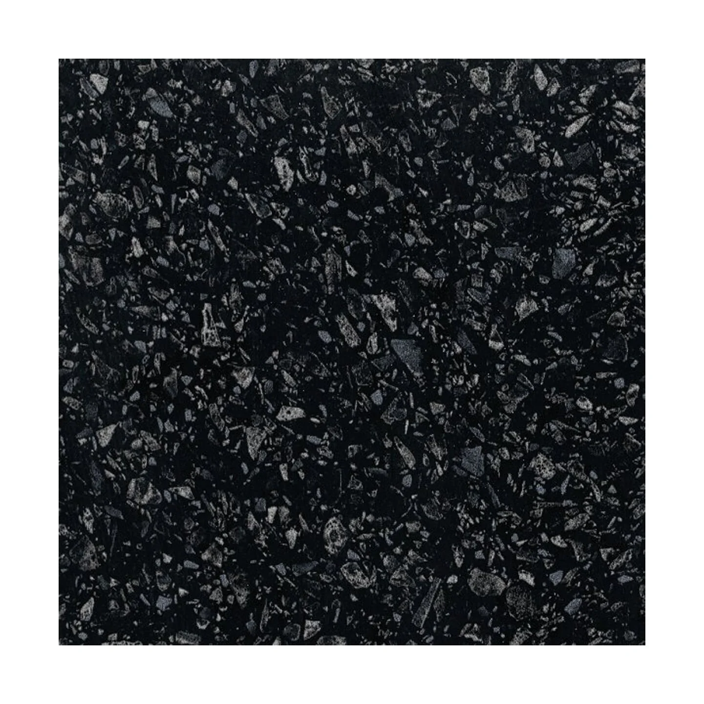 Black Astral Quartz MFC Laminate Kitchen Worktop, W 2000mm x L 28mm x D 365mm, Black