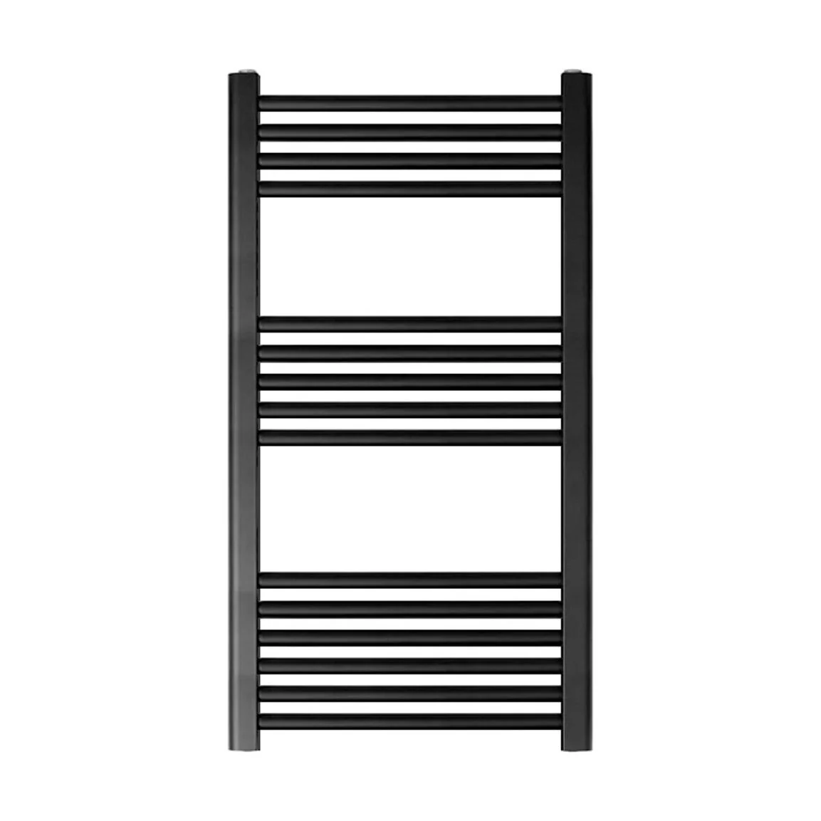 Straight Heated Heated Towel Rail Radiator, 555W, 500 x 1000mm, Matt Black - Image 3