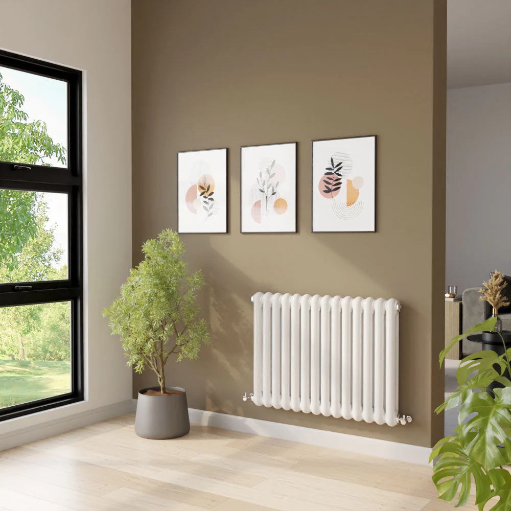 Balterley Aspire Horizontal Double Panel Radiator, 635mm x 863mm - Gloss White - Image 3