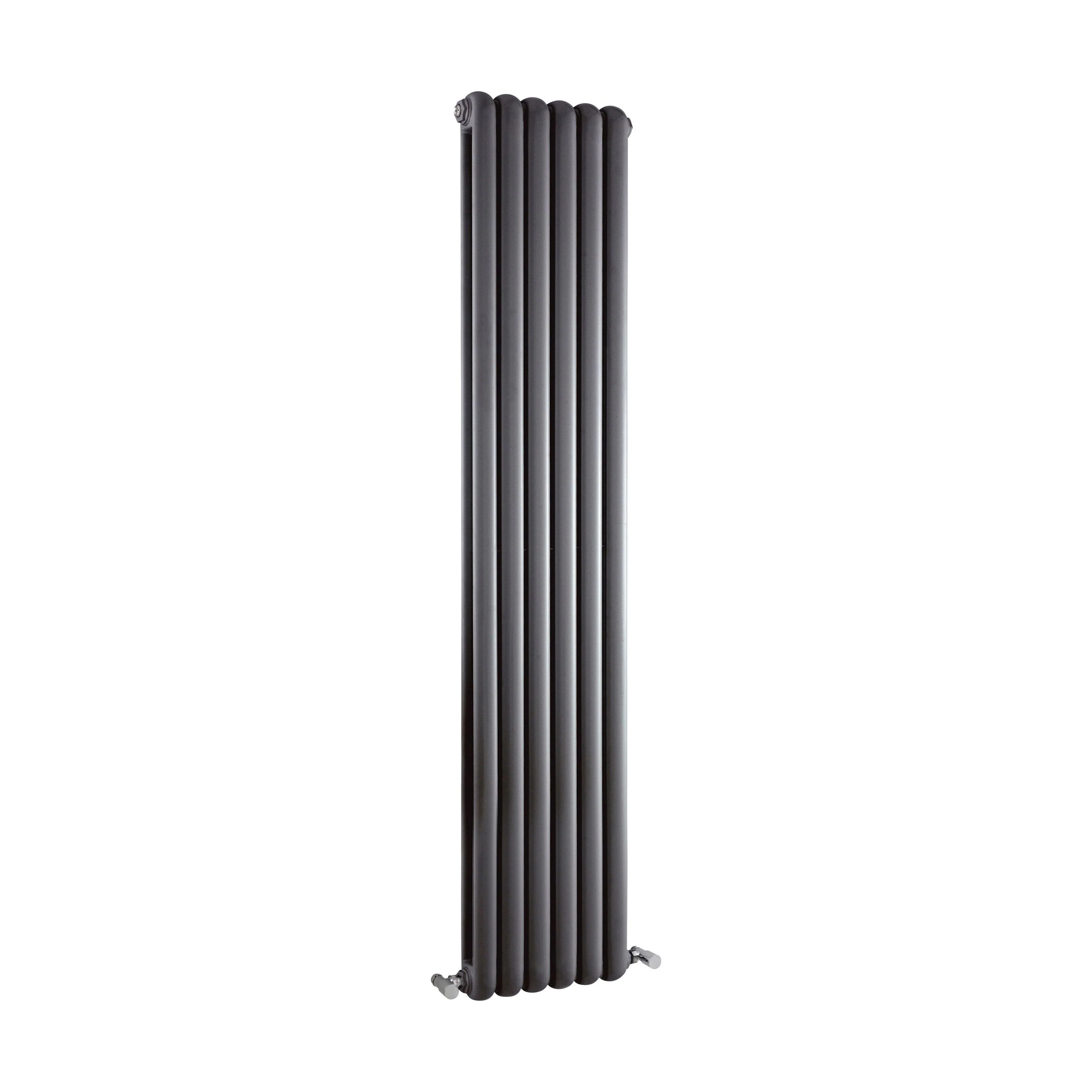 Balterley Aspire Vertical Double Panel Radiator, 1800mm x 383mm - Anthracite