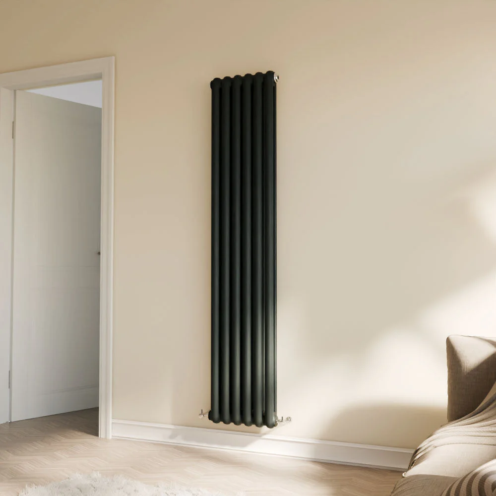 Balterley Aspire Vertical Double Panel Radiator, 1800mm x 383mm - Anthracite - Image 3