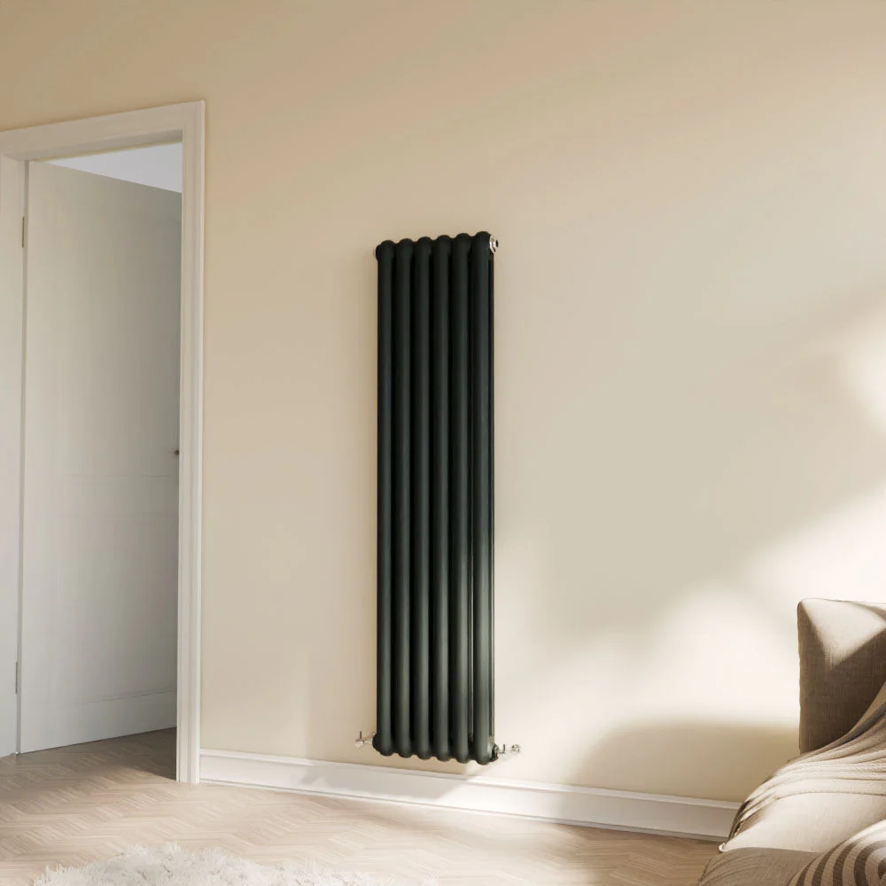 Balterley Aspire Vertical Double Panel Radiator, 1500mm x 383mm - Anthracite - Image 3