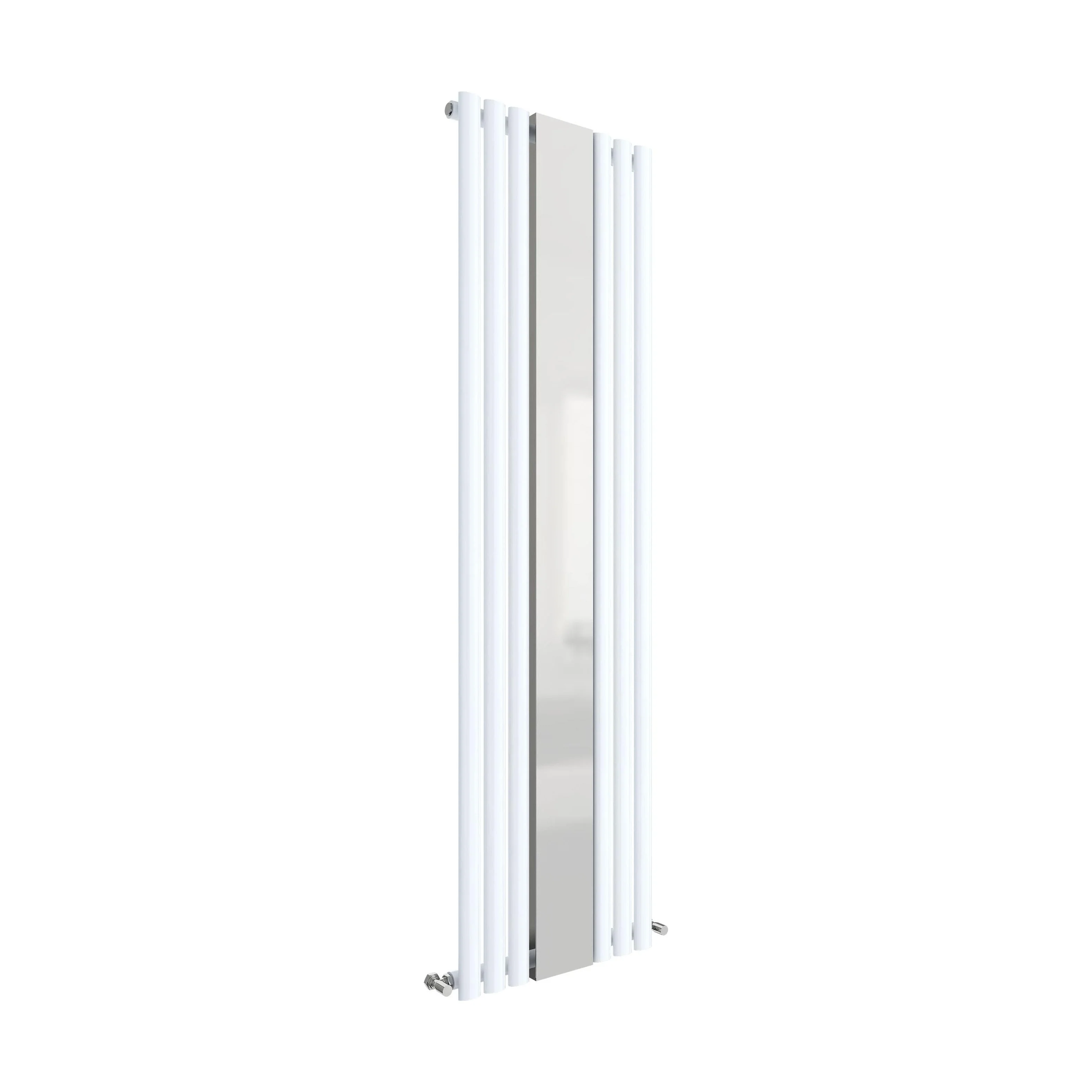 Balterley Embrace Vertical Single Panel Radiator with Mirror, 1800mm x 499mm - Gloss White