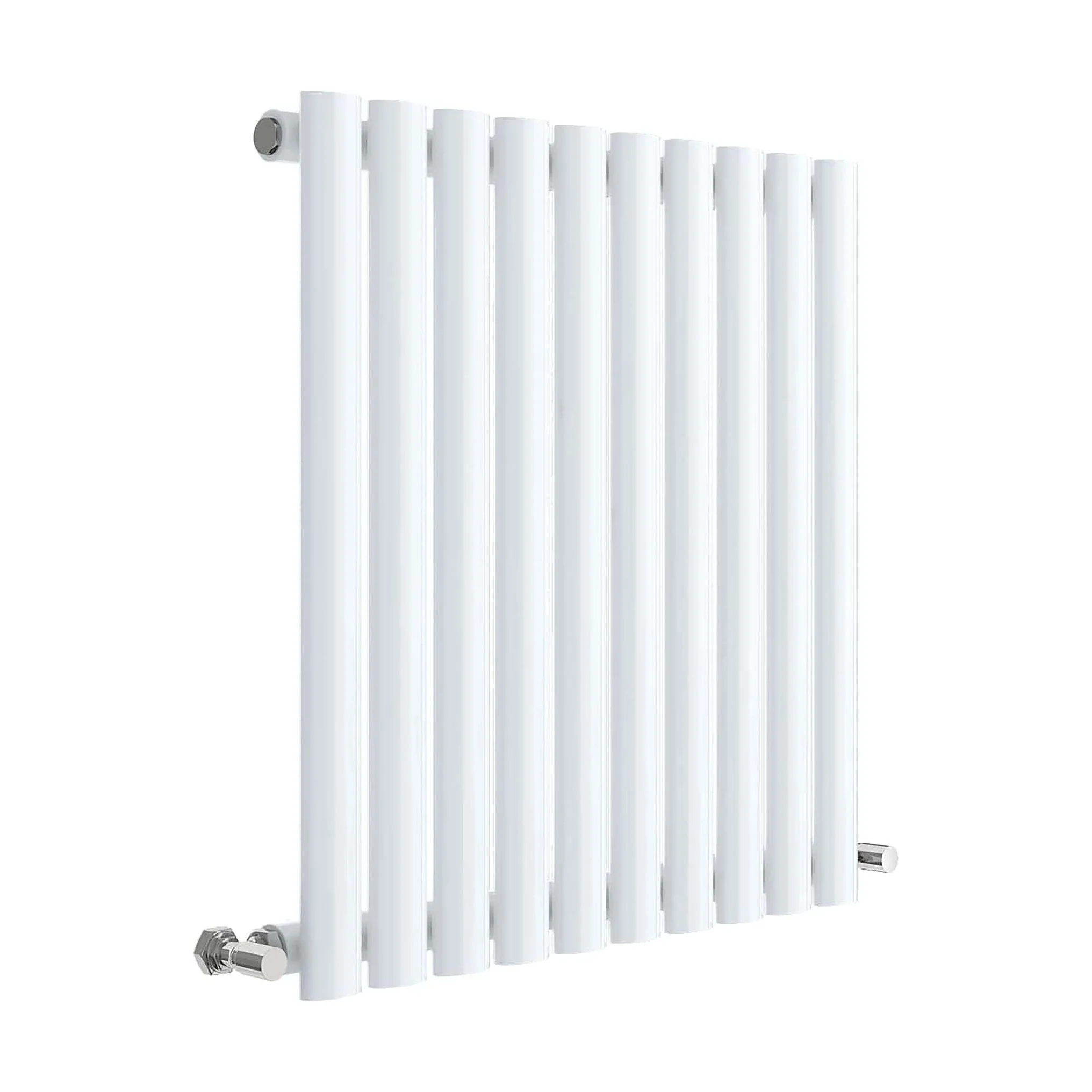 Balterley Embrace Horizontal Single Panel Radiator, 600mm x 586mm - Gloss White