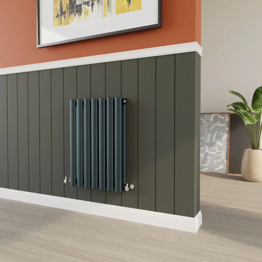 Balterley Embrace Horizontal Double Panel Radiator, 600mm x 412mm - Anthracite - Image 3