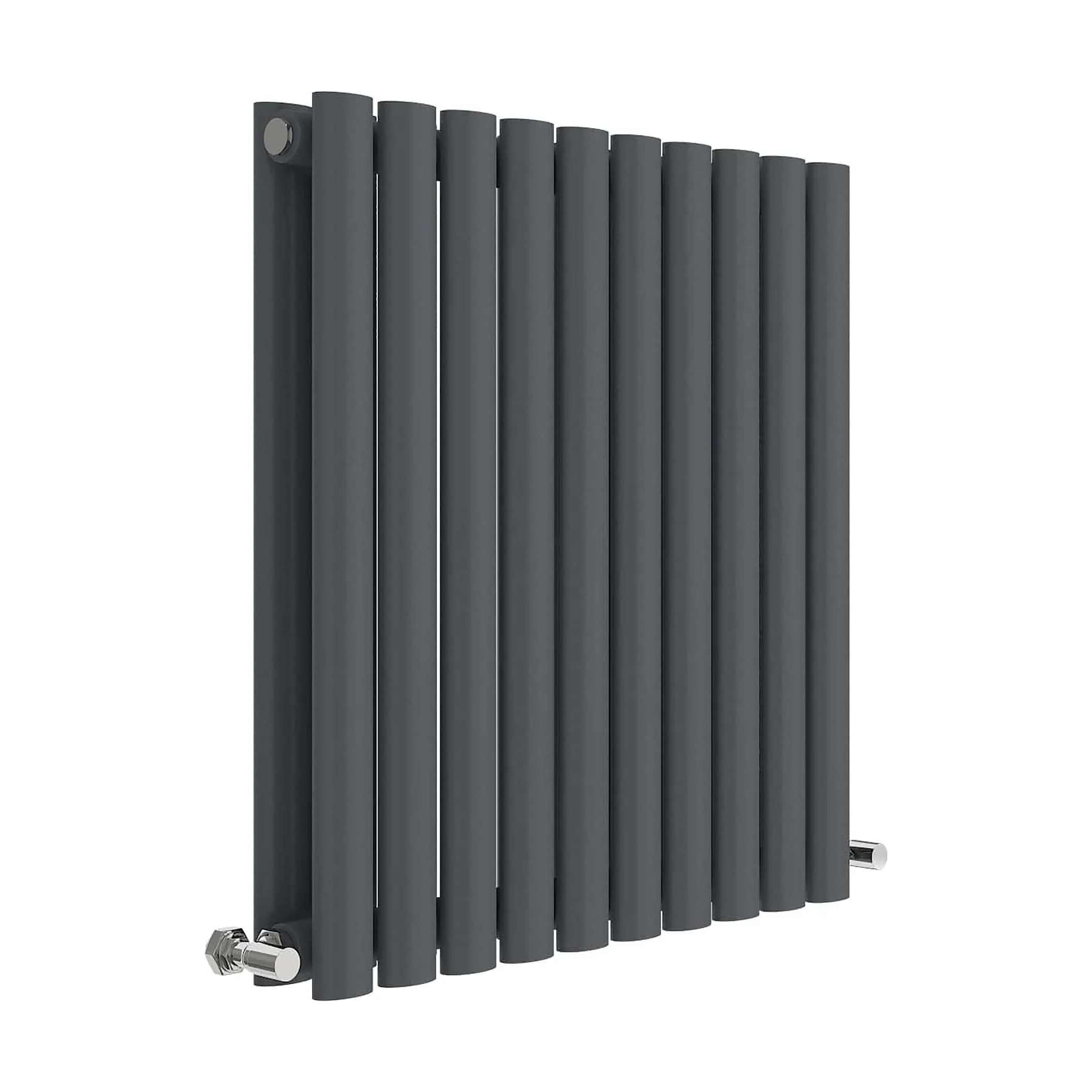 Balterley Embrace Horizontal Double Panel Radiator, 600mm x 586mm - Anthracite