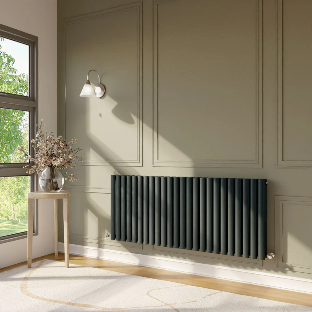 Balterley Embrace Horizontal Double Panel Radiator, 600mm x 1398mm - Anthracite - Image 3
