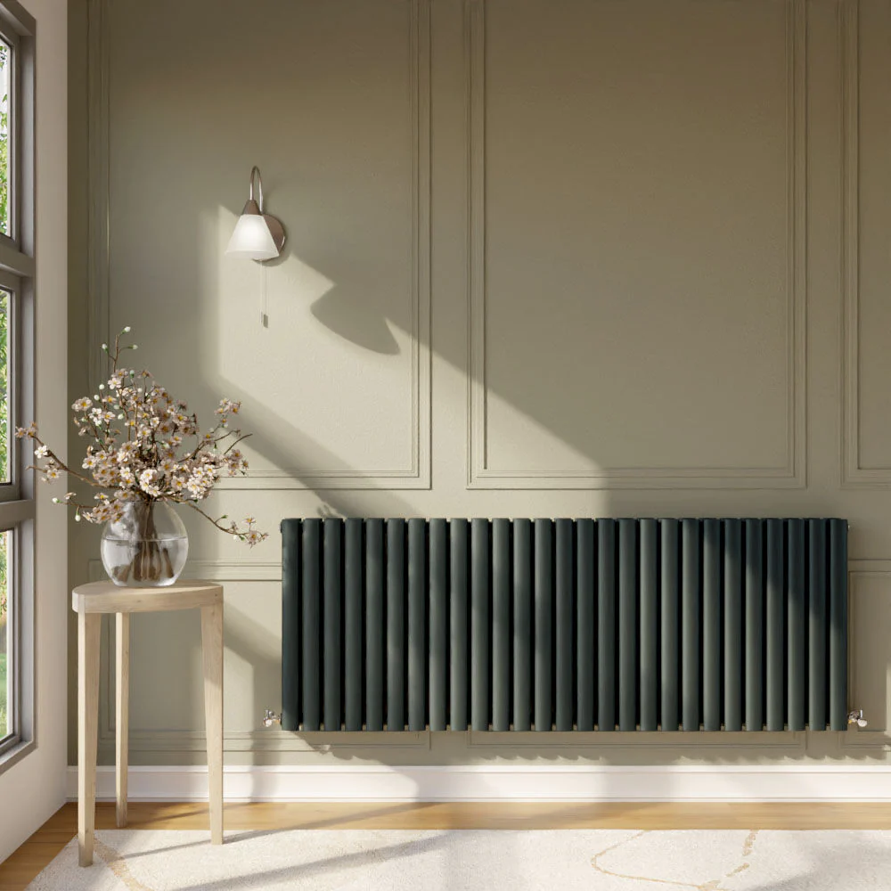 Balterley Embrace Horizontal Double Panel Radiator, 600mm x 1572mm - Anthracite - Image 2