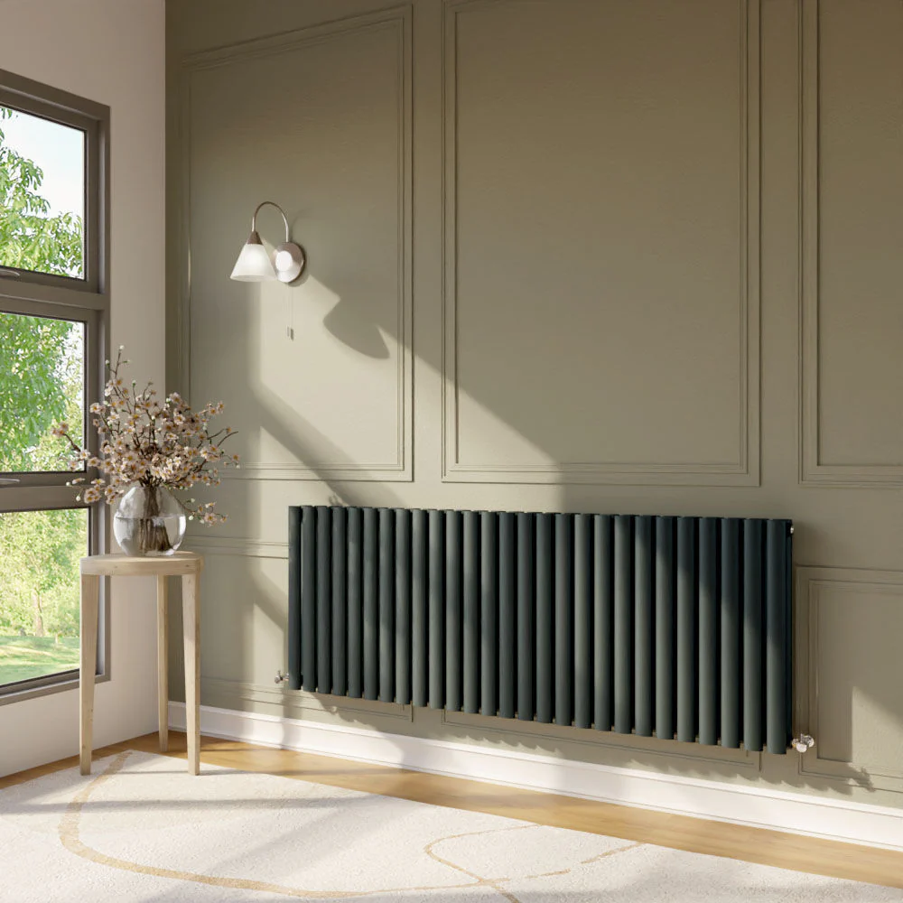 Balterley Embrace Horizontal Double Panel Radiator, 600mm x 1572mm - Anthracite - Image 3