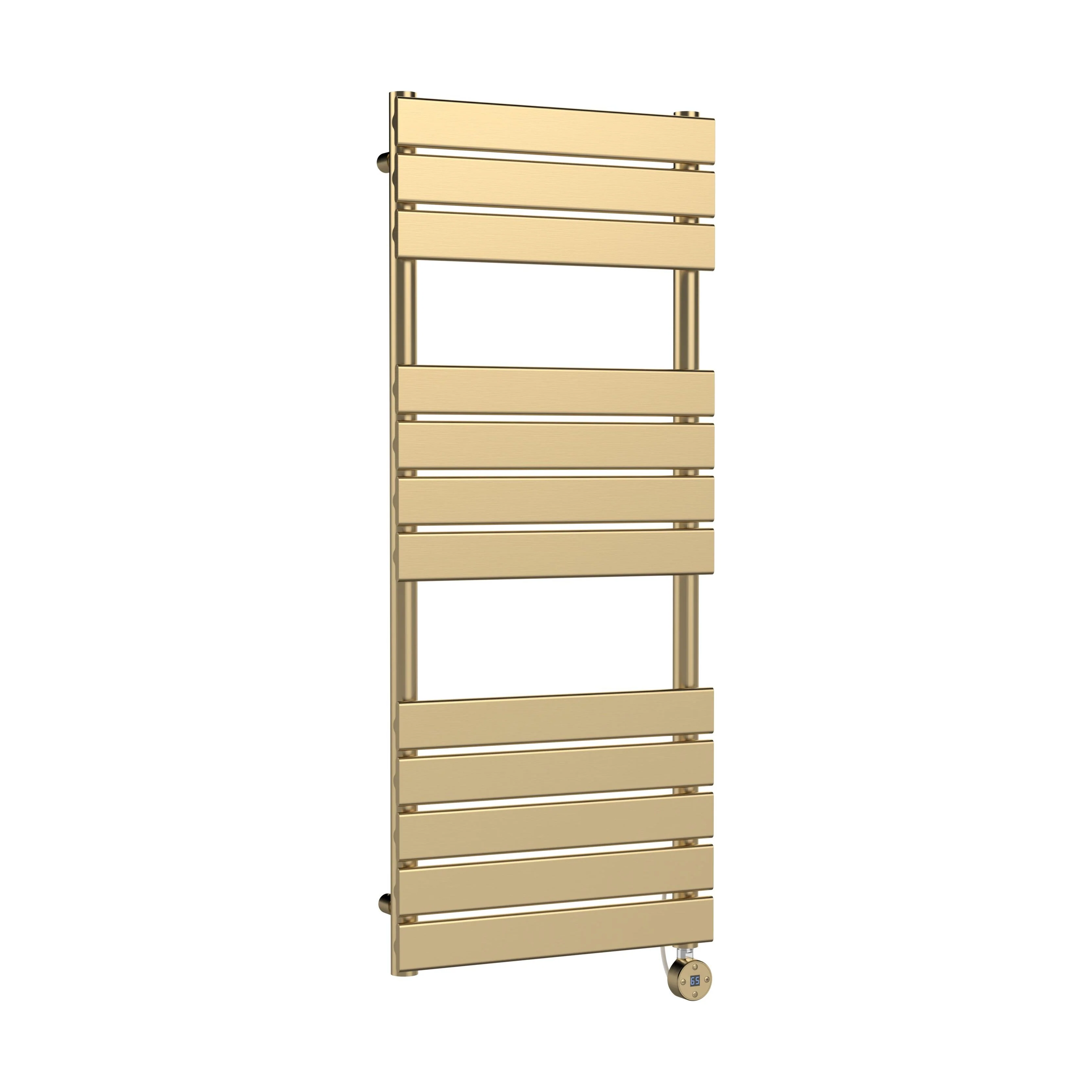 Electric Square Flat Heated Towel Rail with 12 Bars, 1213 x 500, Anthracite - Image 4