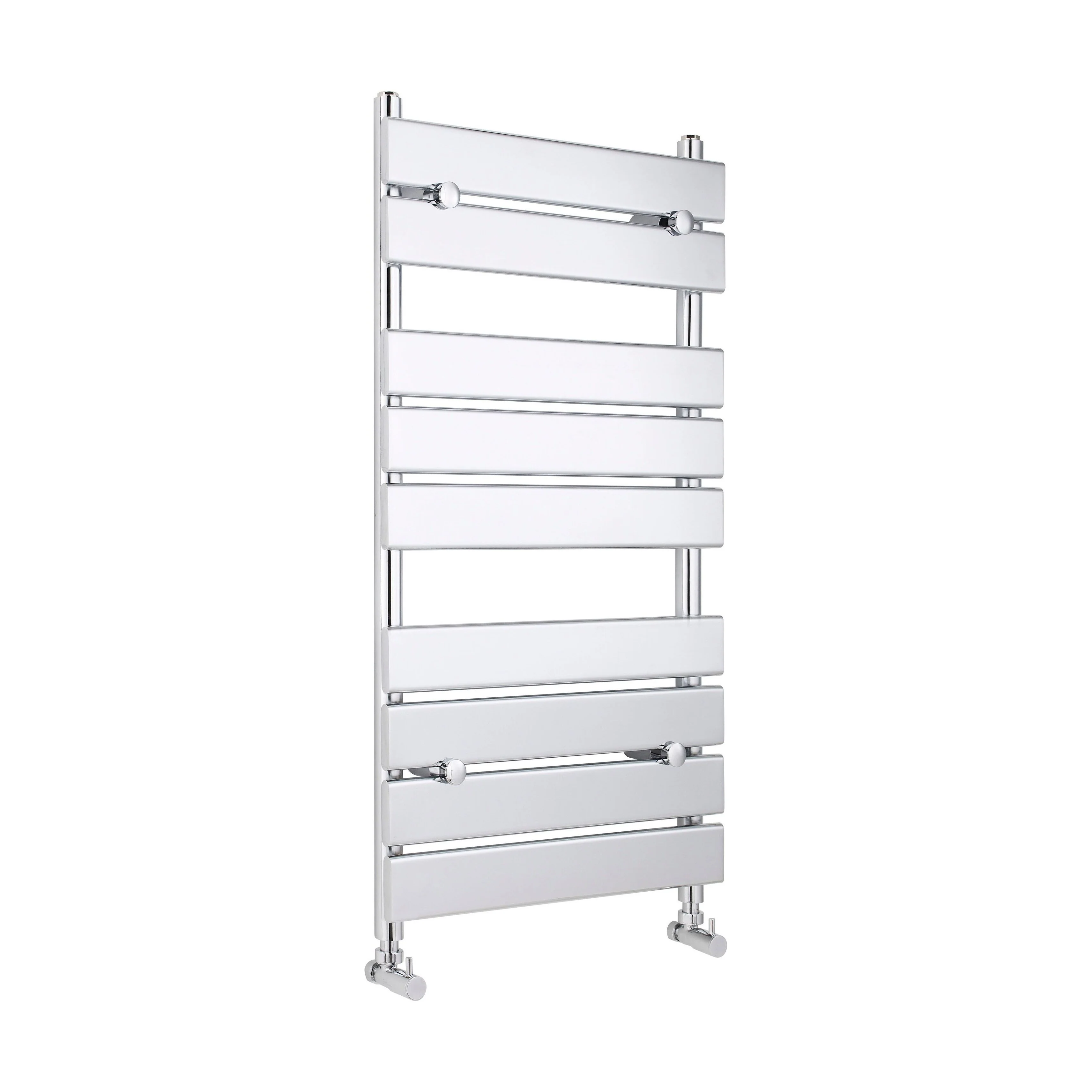 Balterley Contemporary Heated Towel Rail with 9 Flat Panels, 950mm x 500mm - Chrome