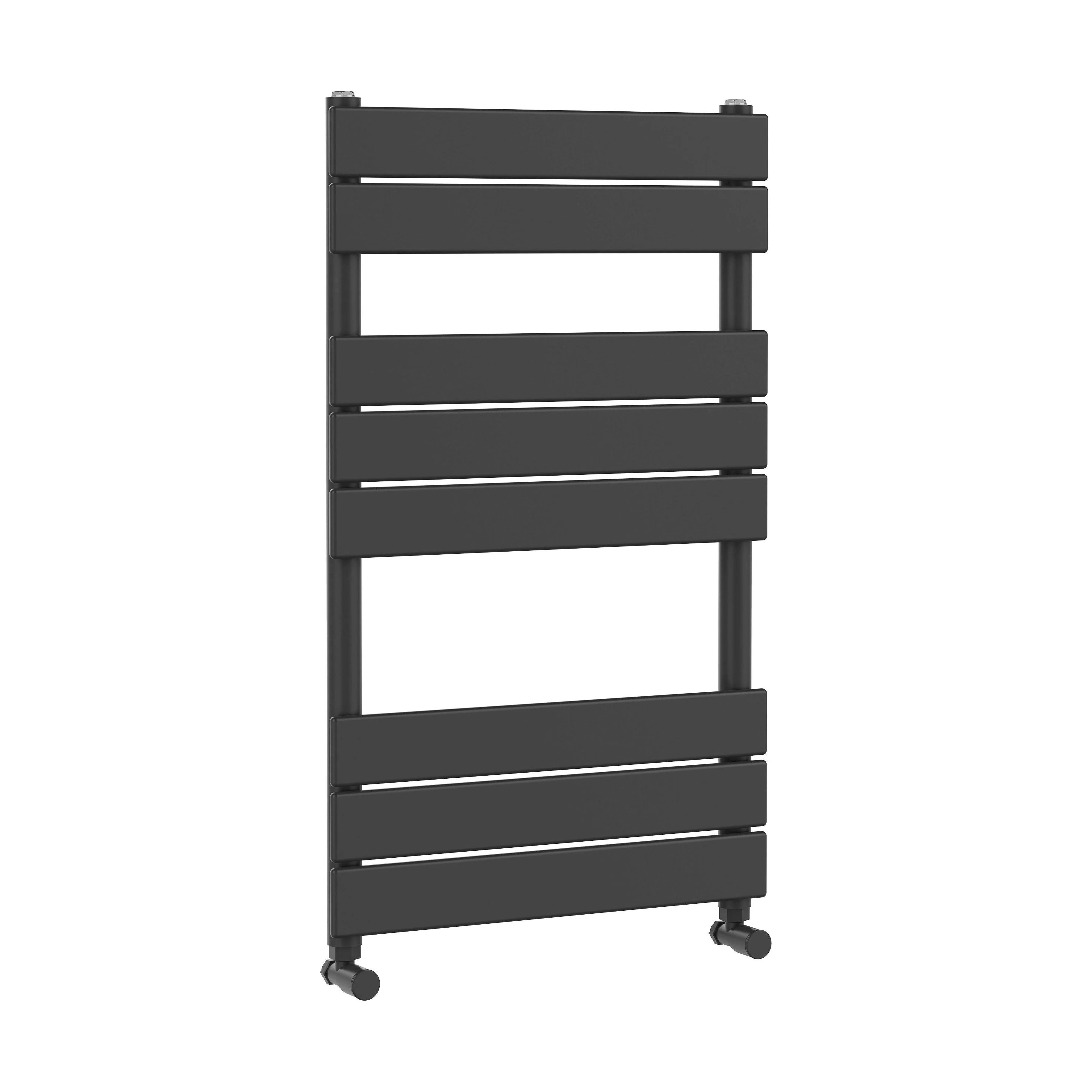 Square Flat Towel Radiator 840mm x 500mm, Anthracite