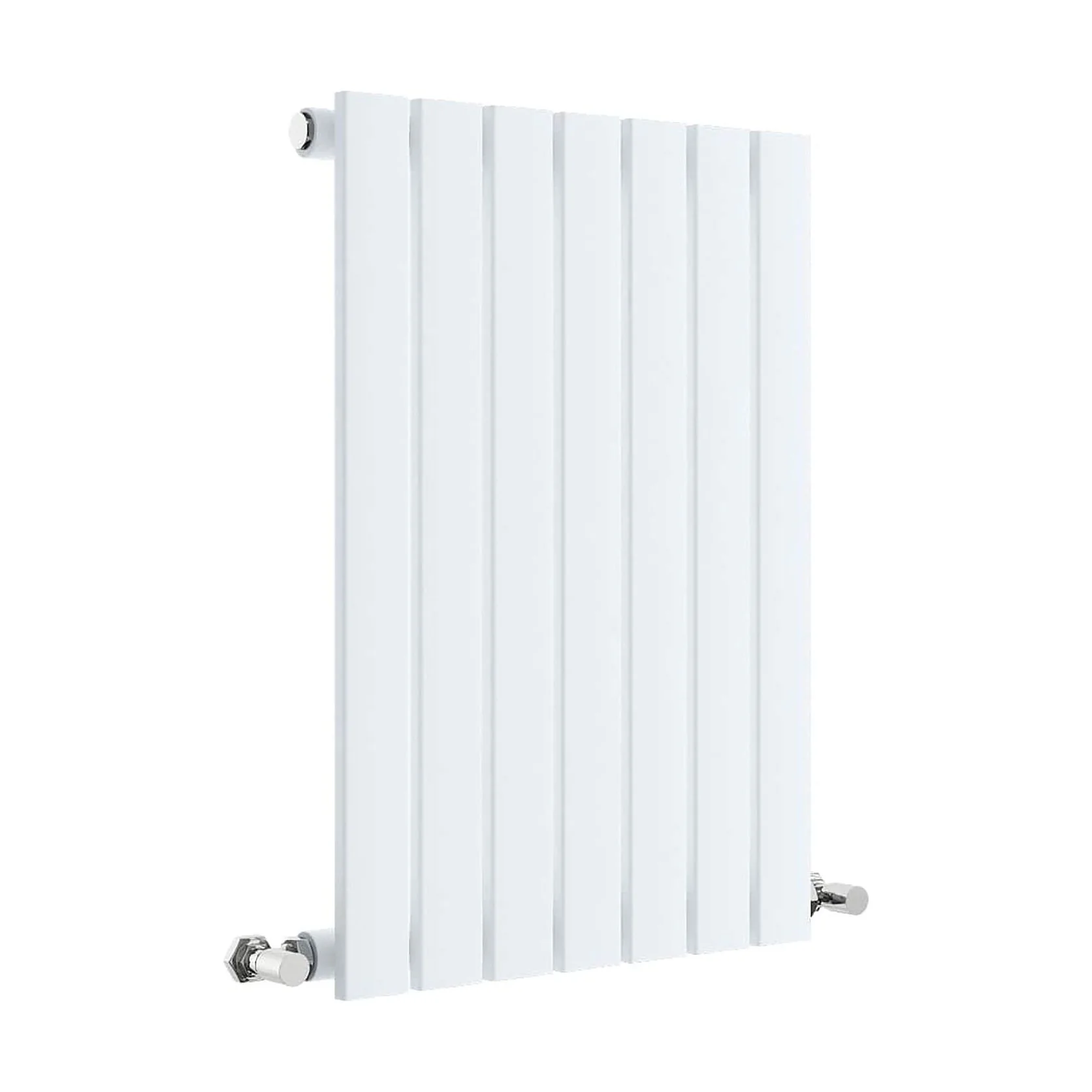 Balterley Lucia Square Horizontal Single Panel Radiator, 600mm x 412mm - Satin White