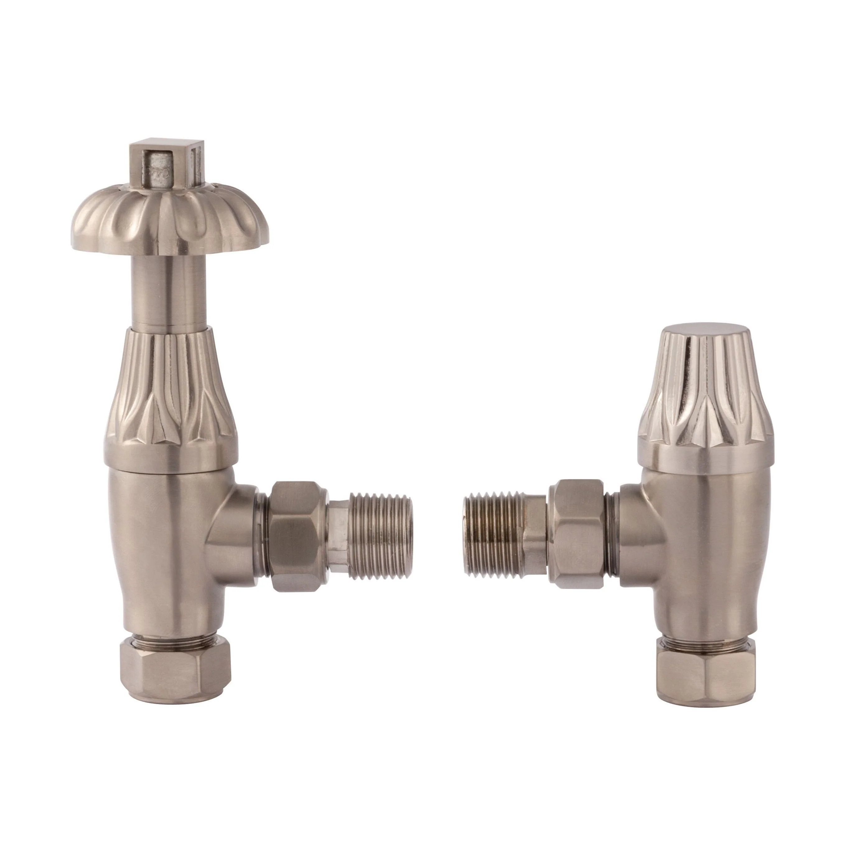 Heating Accessories Thermostatic Radiator Valve Pack, Satin Nickel