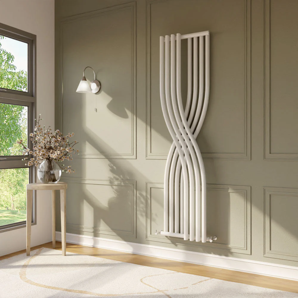Balterley Spirit Curved Designer Radiator, 1775mm x 450mm - Gloss White - Image 7