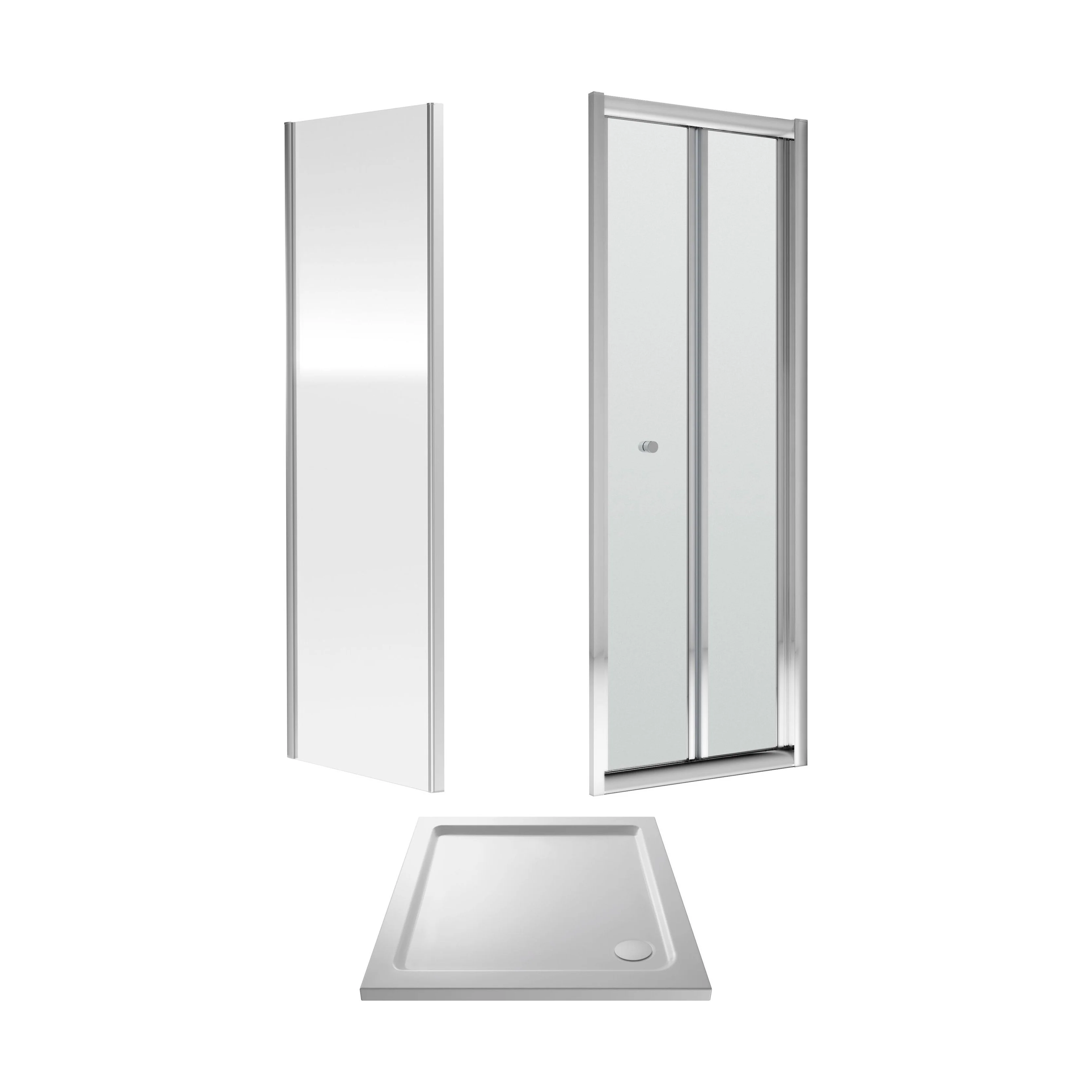 Almington Bi-Fold Shower Door, Side Panel and Shower Tray - Choice of Size and Finish - Image 10