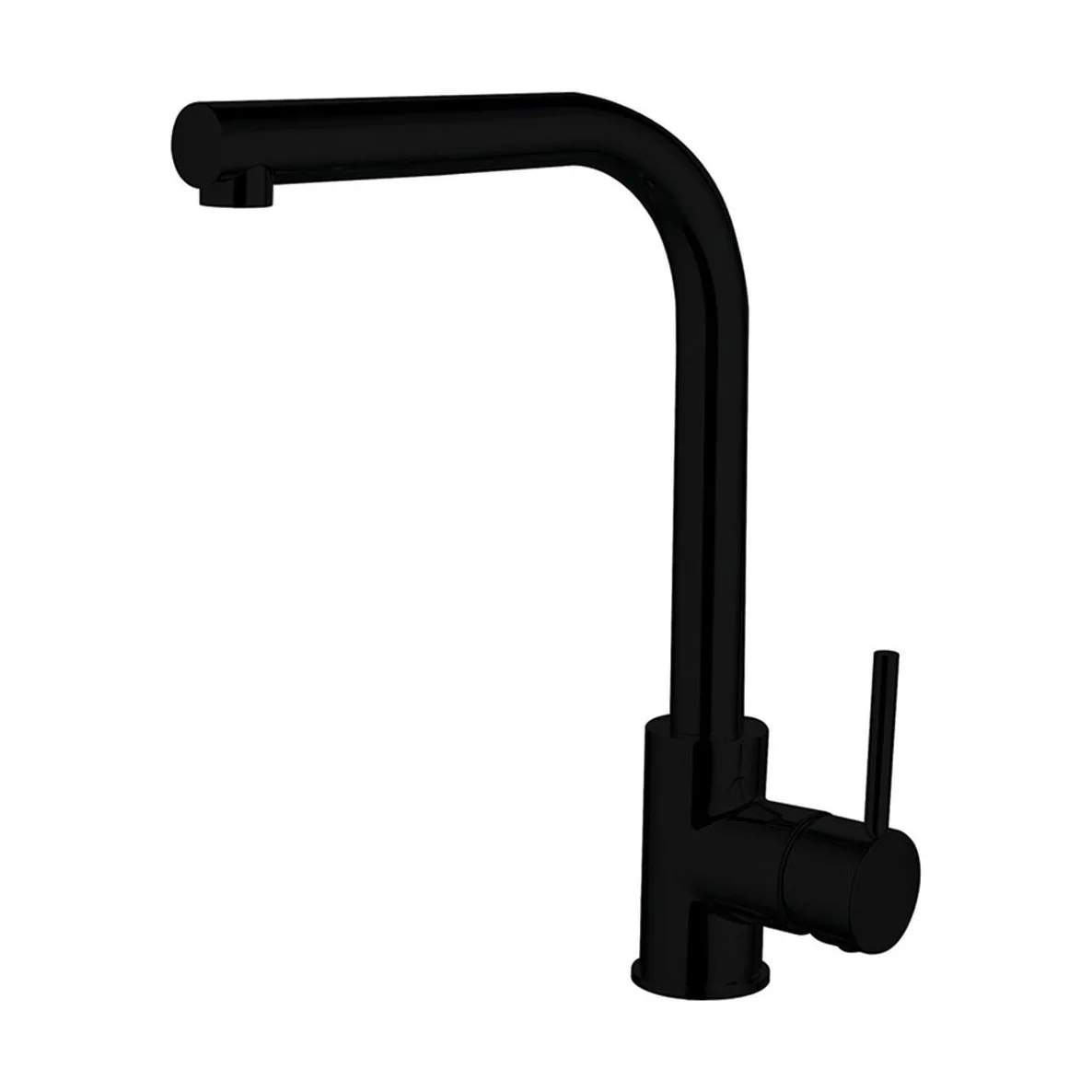 Traditional Dual Handle Kitchen Mixer Tap - Black