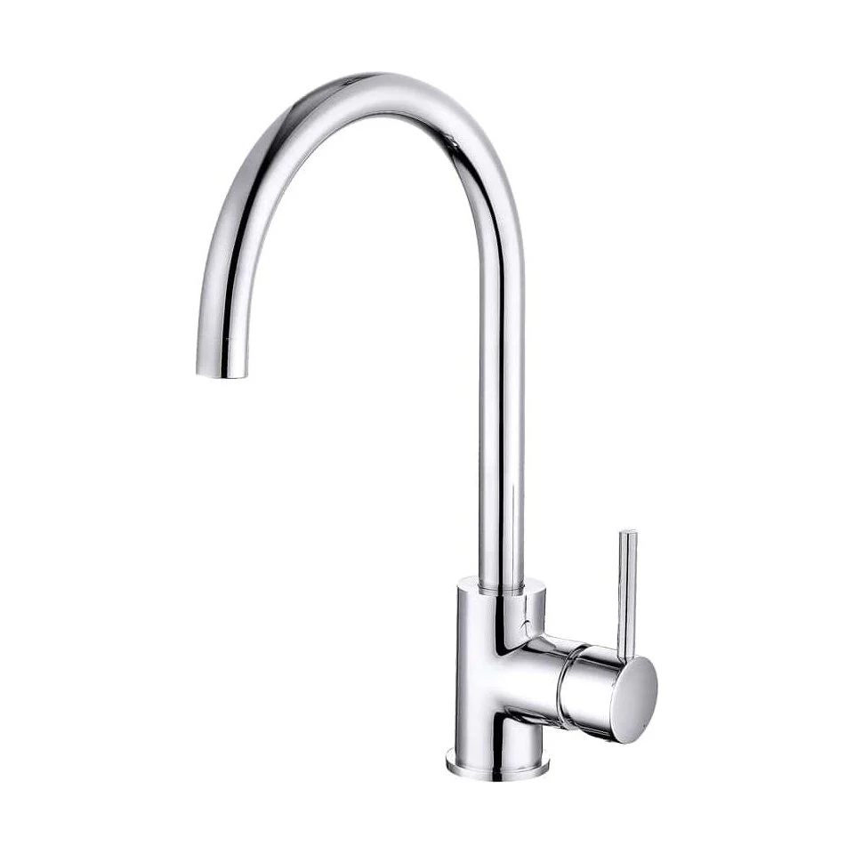 Contemporary Single Lever Kitchen Mixer Tap - Chrome