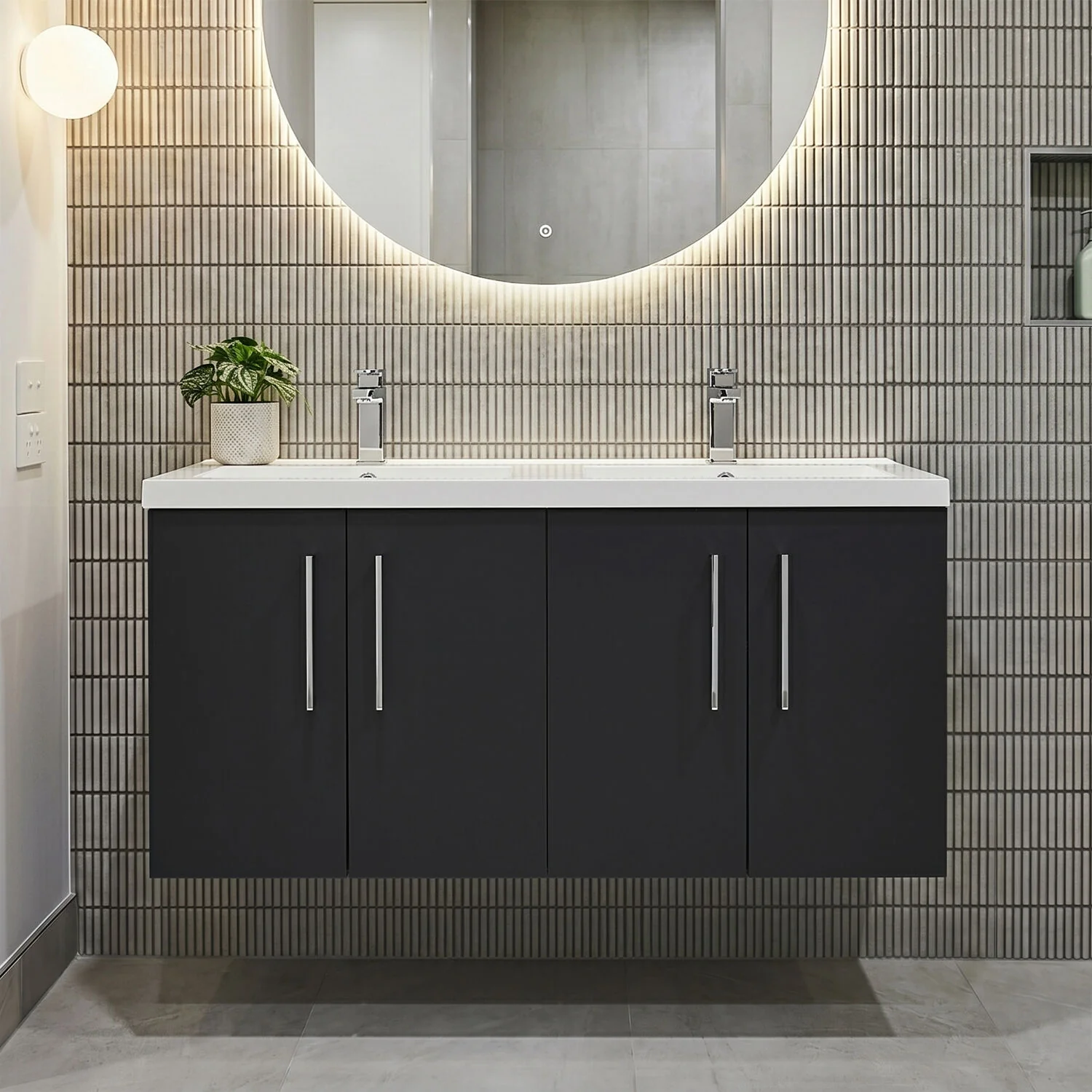 Bramshall 4 Door Vanity Basin Unit - 1200mm - Choice of Basin and Colour - Image 3