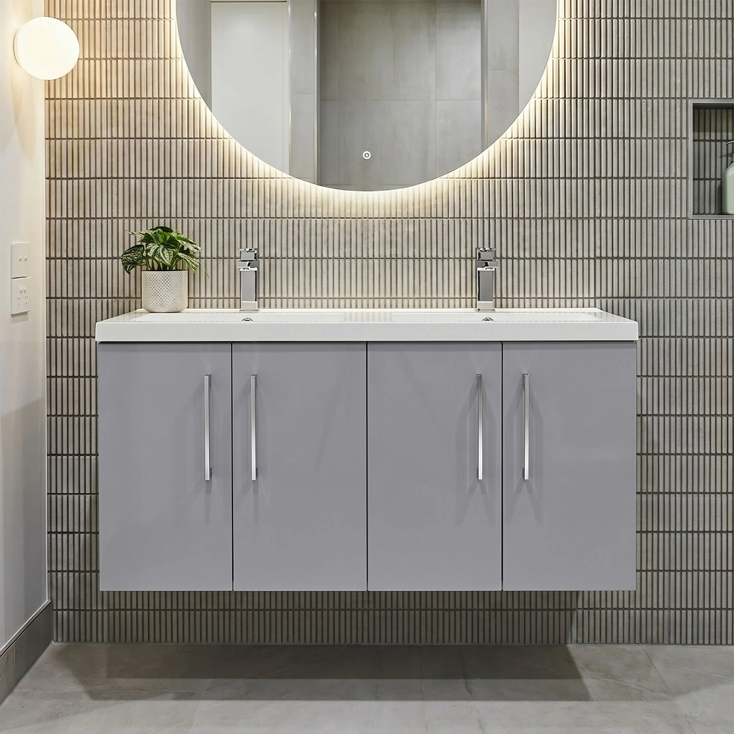 Bramshall 4 Door Vanity Basin Unit - 1200mm - Choice of Basin and Colour - Image 4