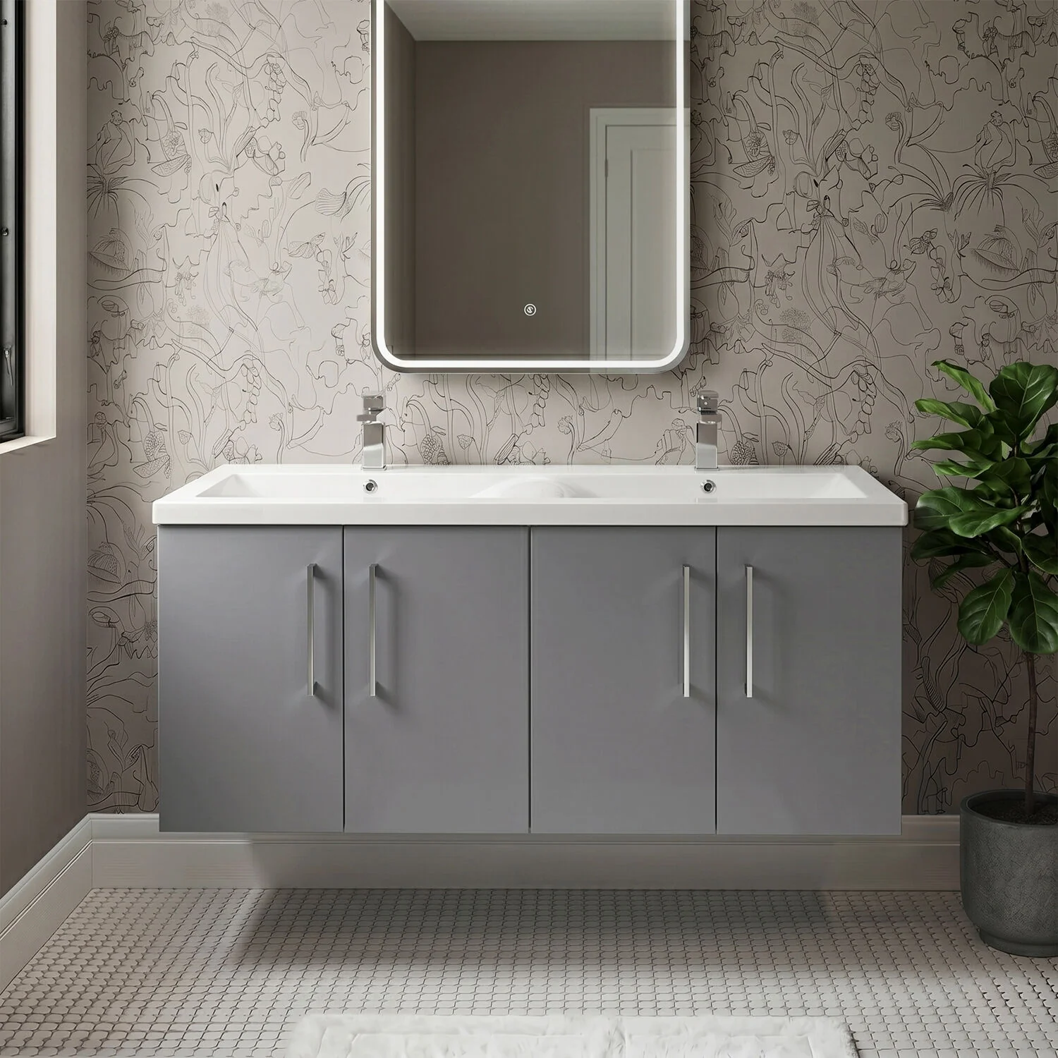 Bramshall 4 Door Vanity Basin Unit - 1200mm - Choice of Basin and Colour - Image 5