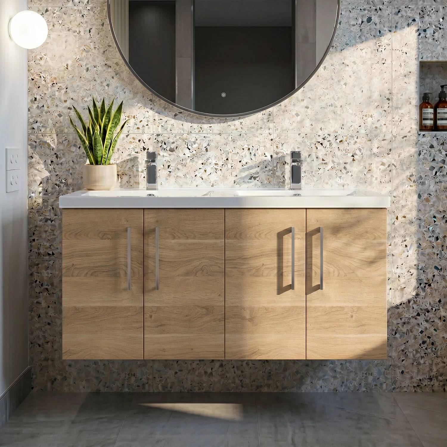 Bramshall 4 Door Vanity Basin Unit - 1200mm - Choice of Basin and Colour - Image 6