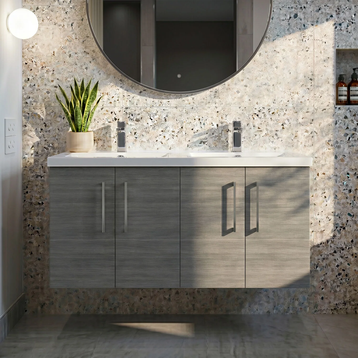 Bramshall 4 Door Vanity Basin Unit - 1200mm - Choice of Basin and Colour - Image 7