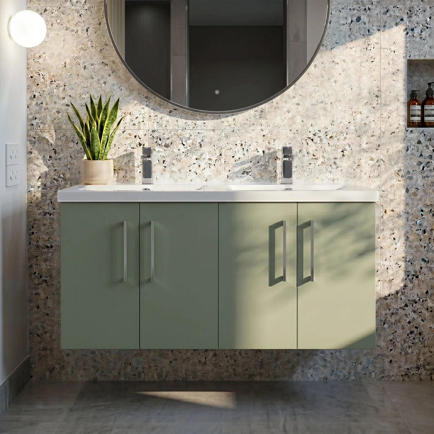 Bramshall 4 Door Vanity Basin Unit - 1200mm - Choice of Basin and Colour - Image 9