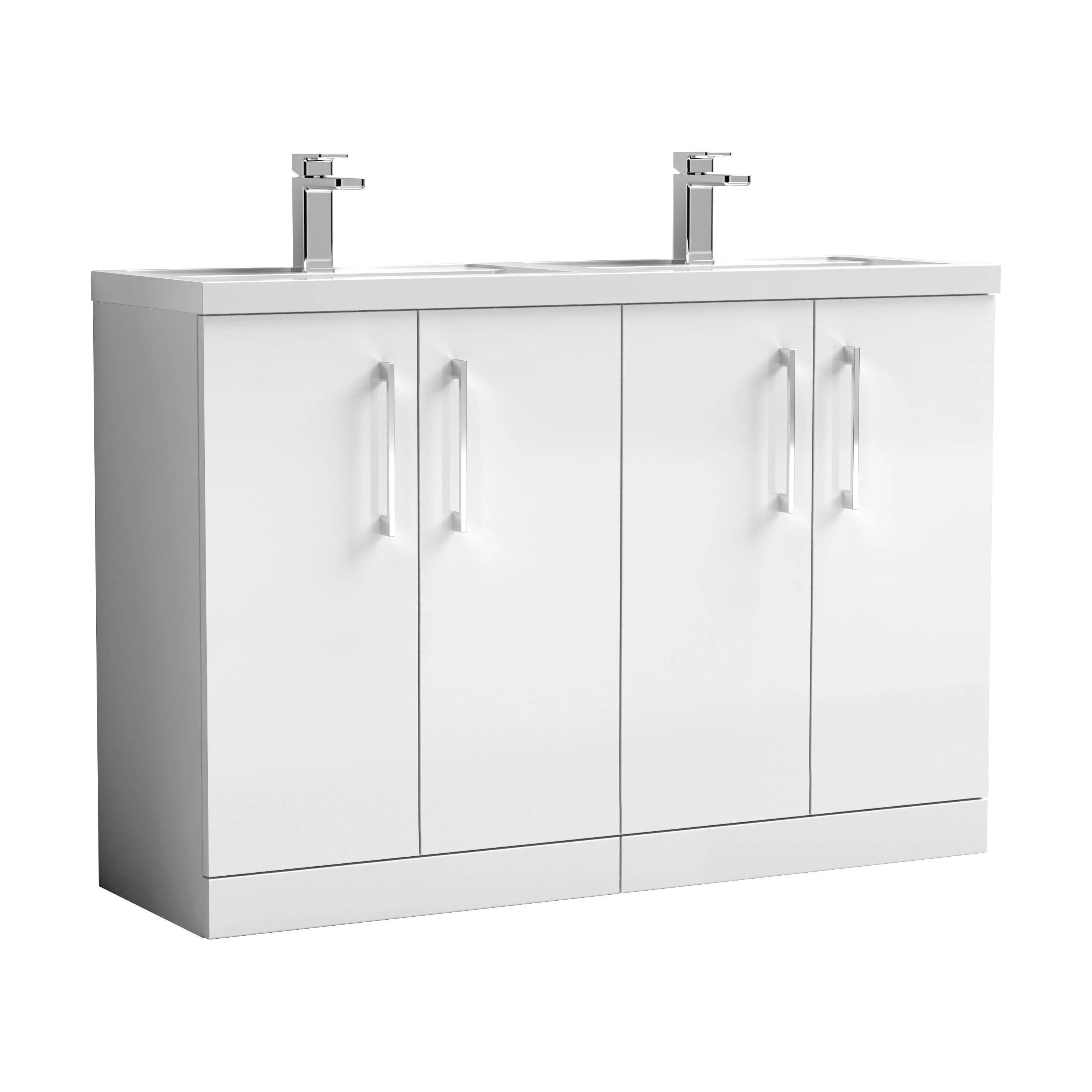 Bramshall Floor Standing 4 Door Vanity Basin Unit - Choice of Colour and Basin Type - Image 12