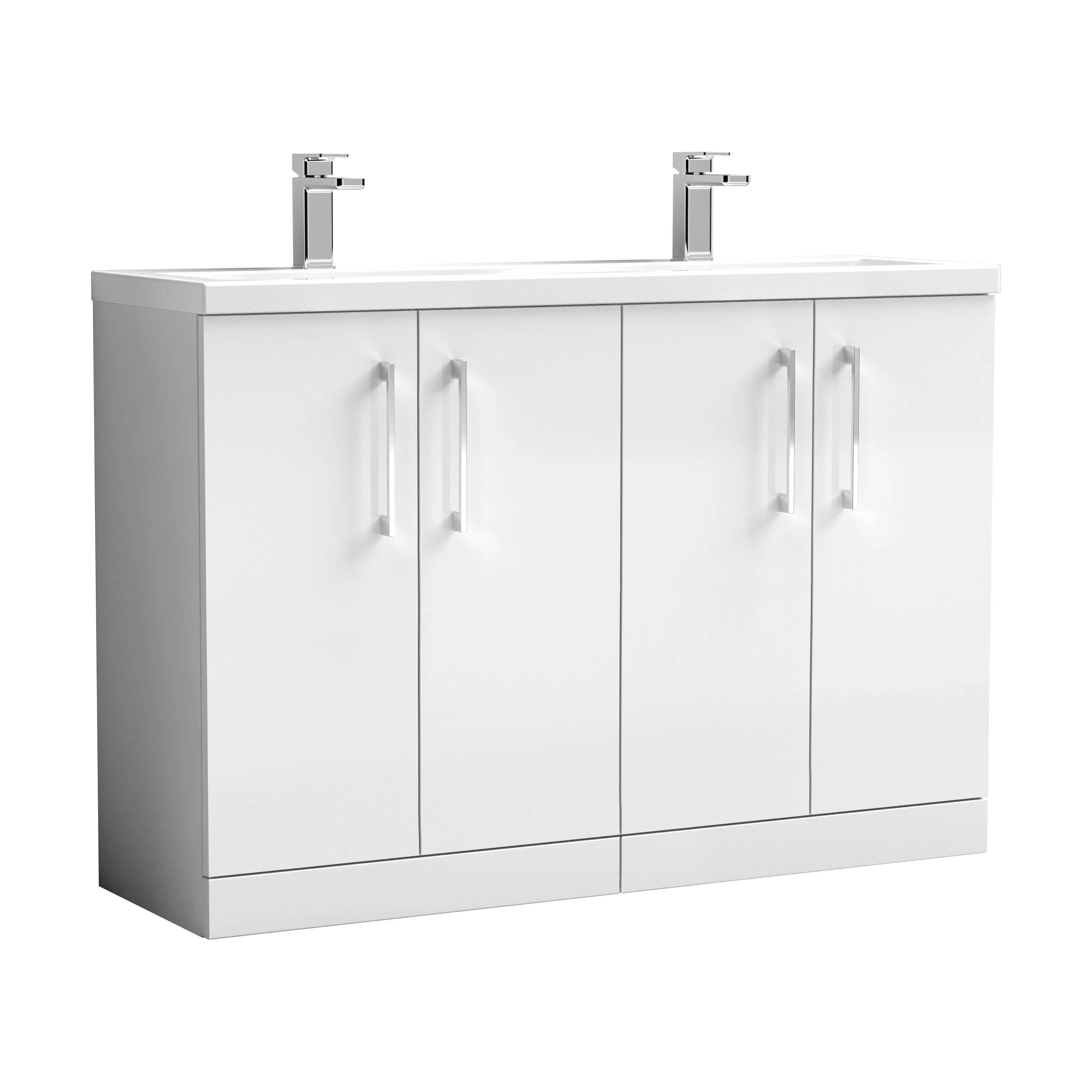 Bramshall Floor Standing 4 Door Vanity Basin Unit - Choice of Colour and Basin Type - Image 13