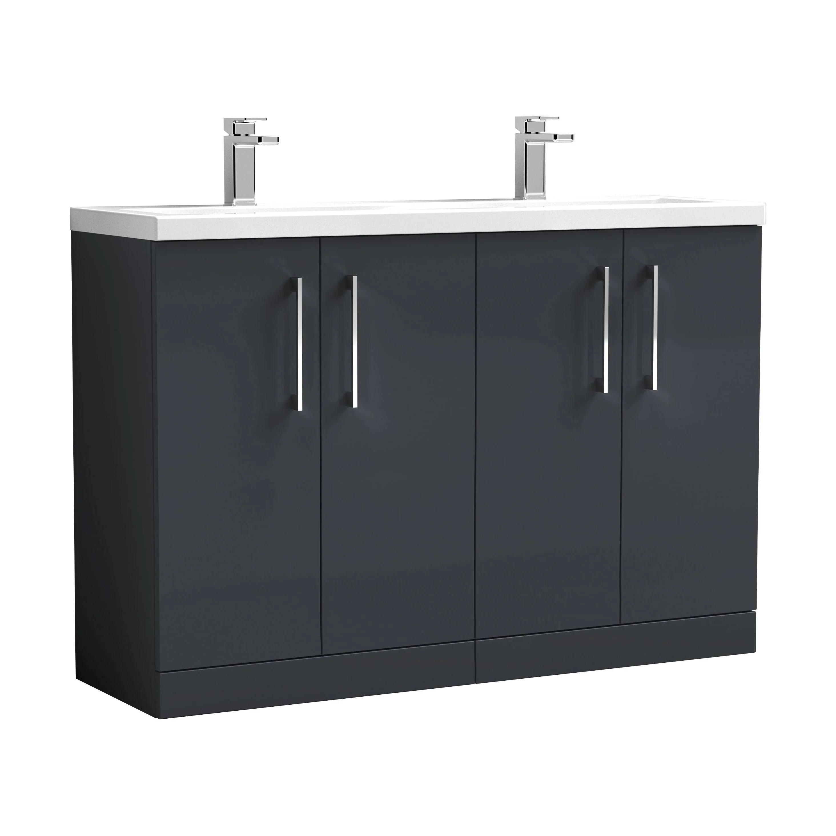 Bramshall Floor Standing 4 Door Vanity Basin Unit - Choice of Colour and Basin Type - Image 15