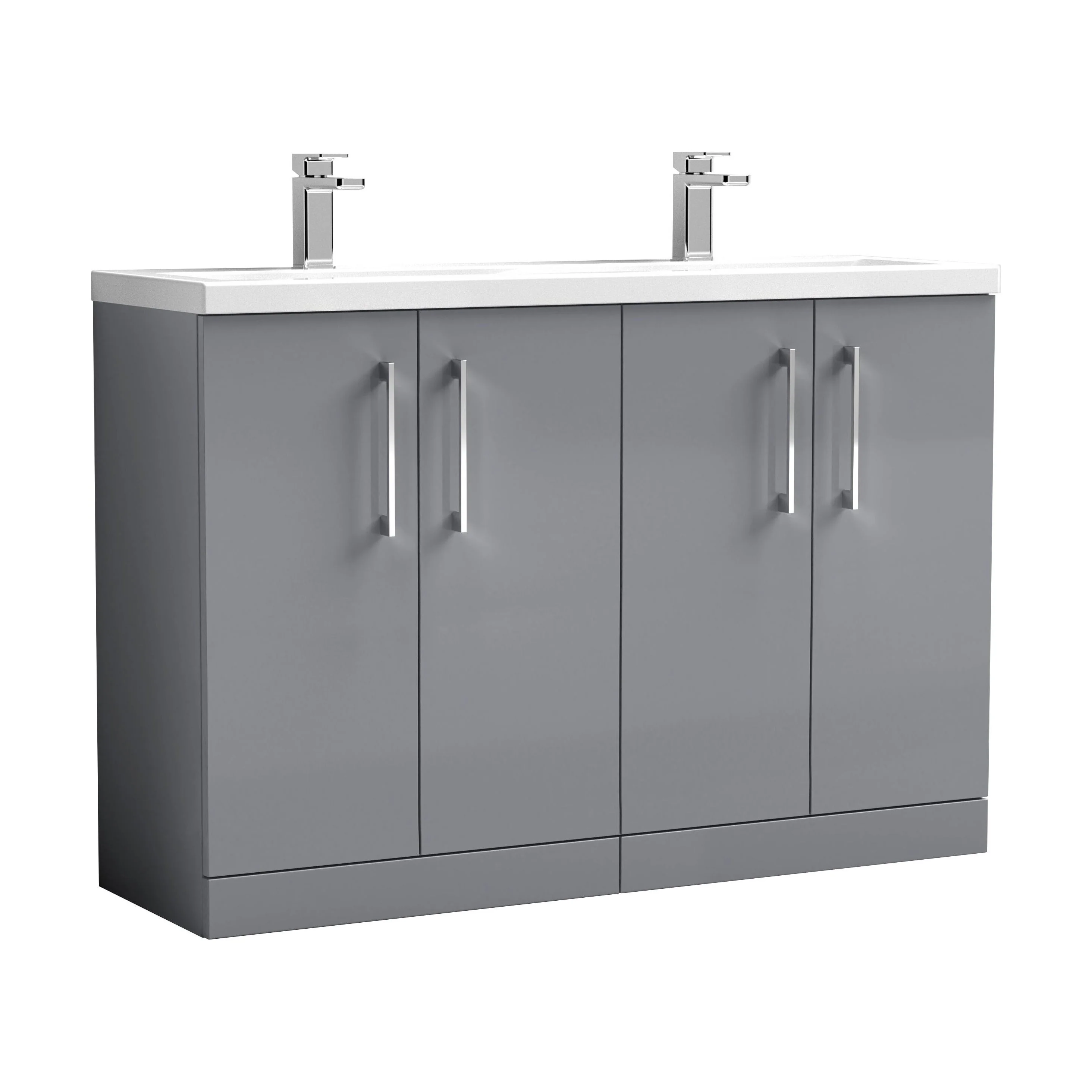 Bramshall Floor Standing 4 Door Vanity Basin Unit - Choice of Colour and Basin Type - Image 17
