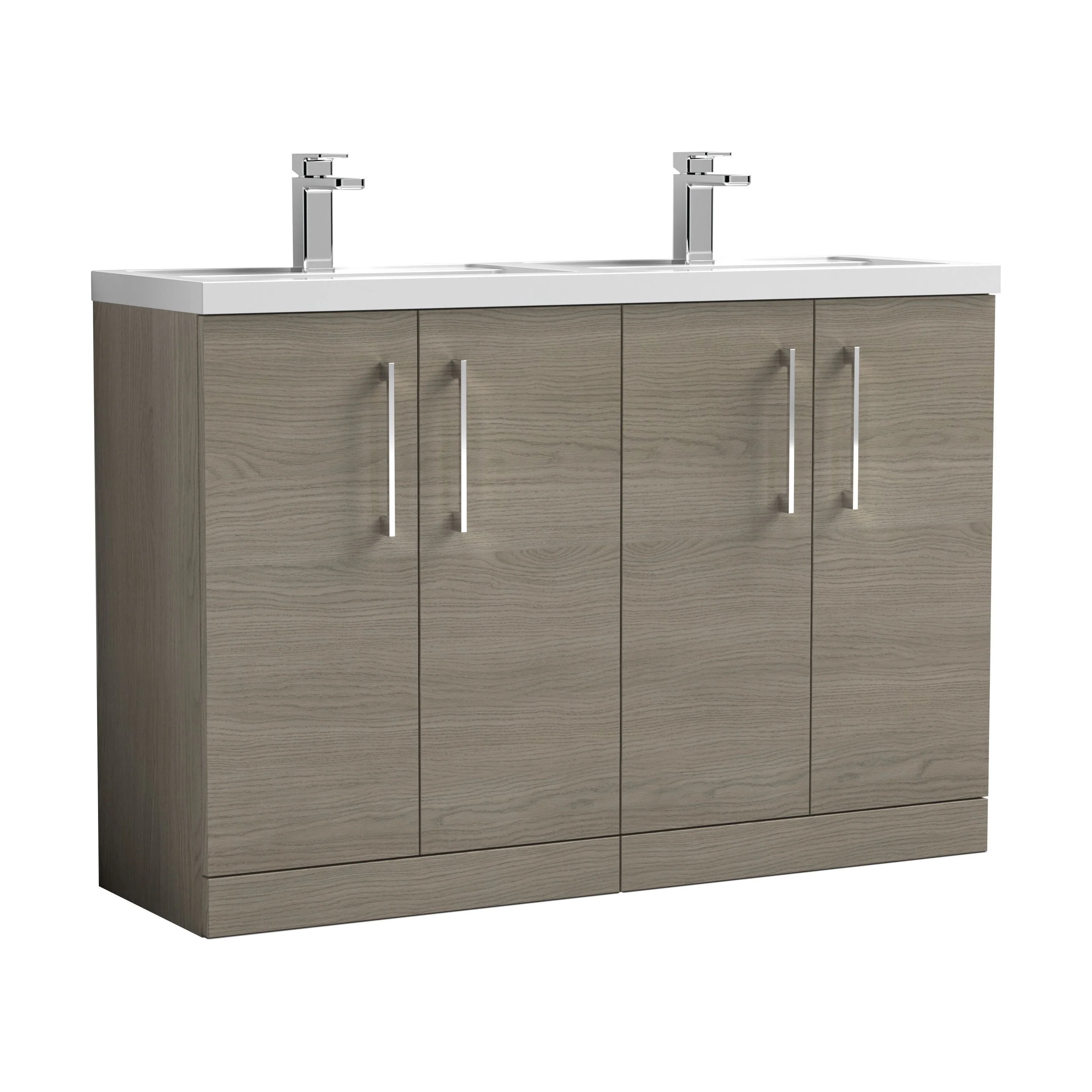 Bramshall Floor Standing 4 Door Vanity Basin Unit - Choice of Colour and Basin Type - Image 18