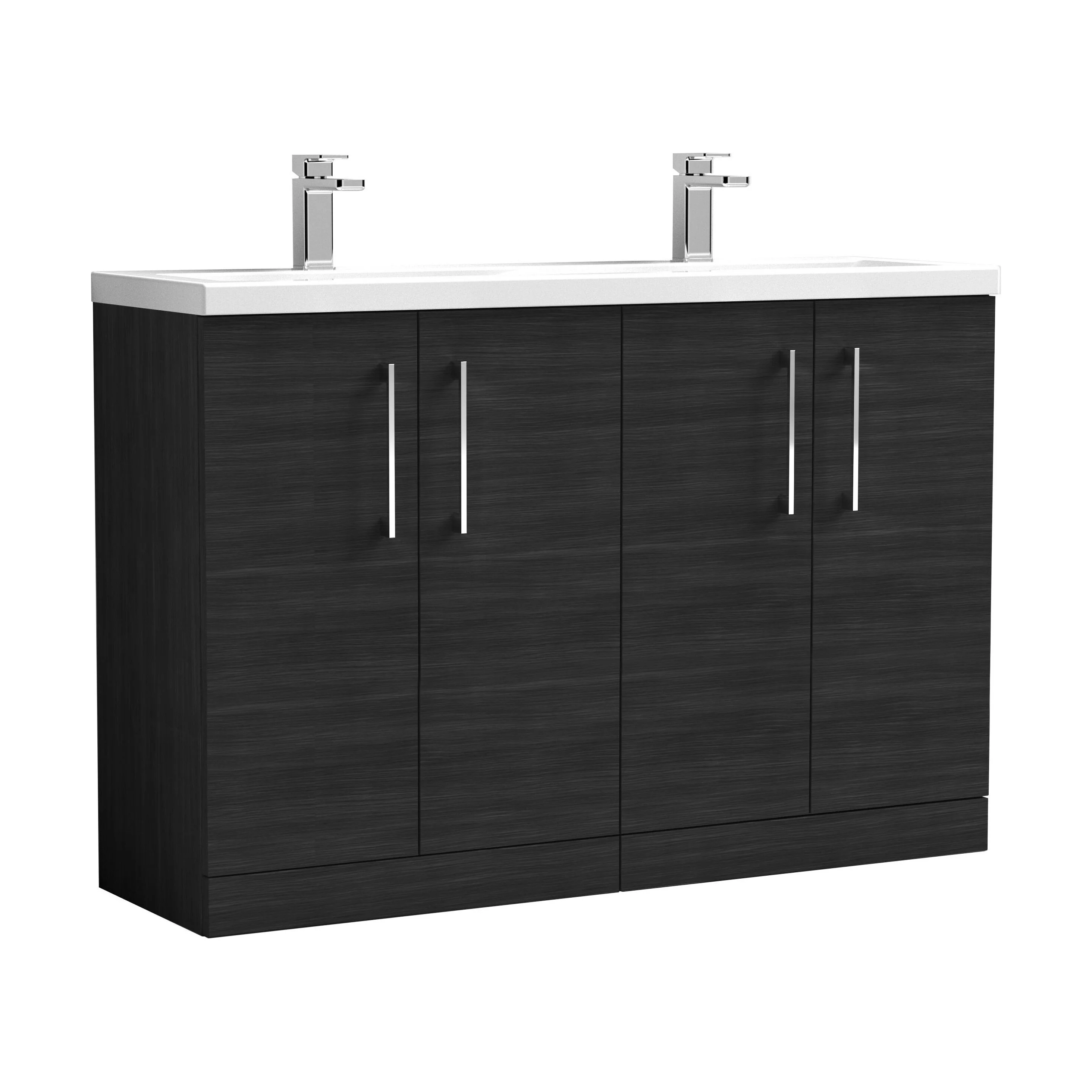 Bramshall Floor Standing 4 Door Vanity Basin Unit - Choice of Colour and Basin Type - Image 27