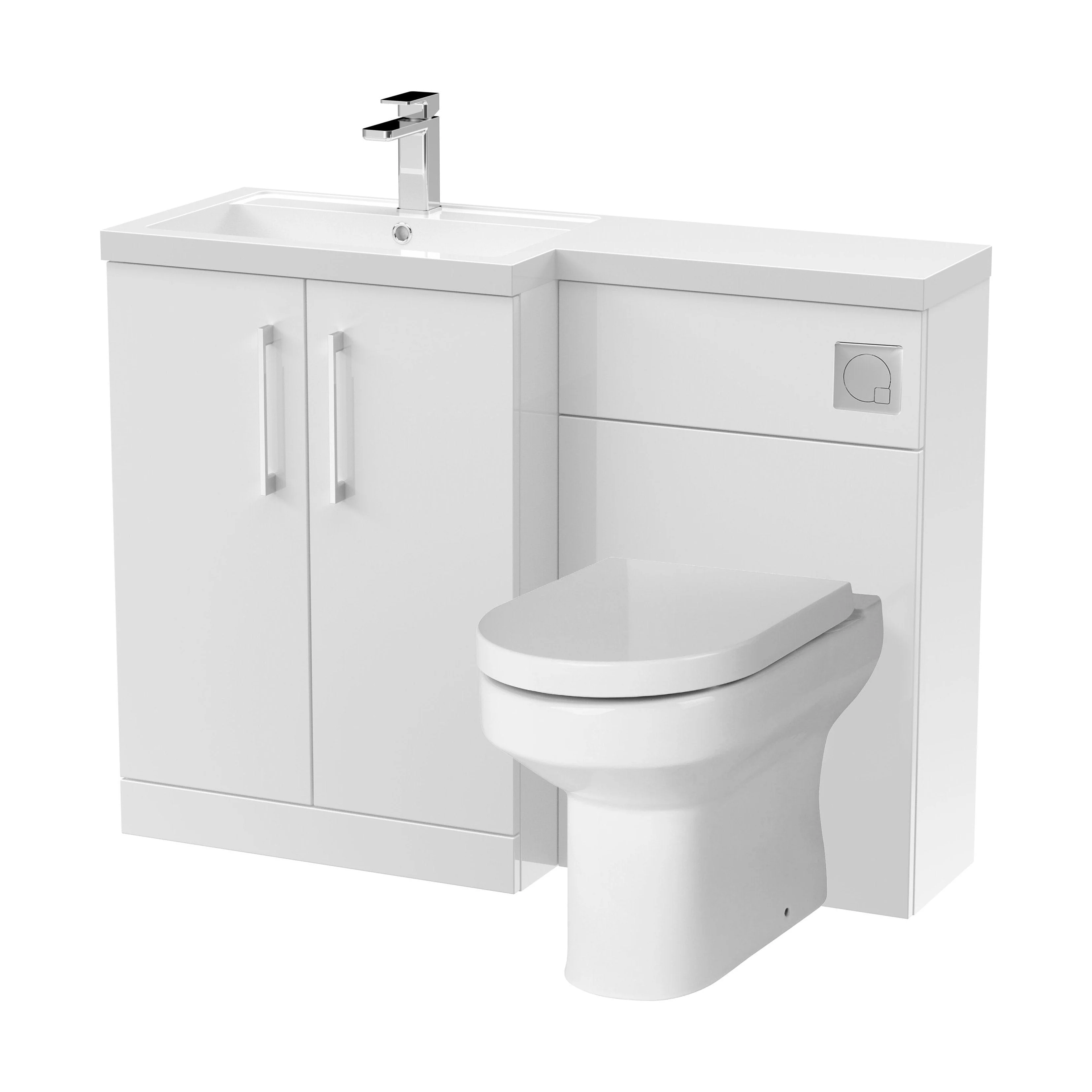 Bramshall Vanity Unit Bundle, Choice of Orientation and Colour