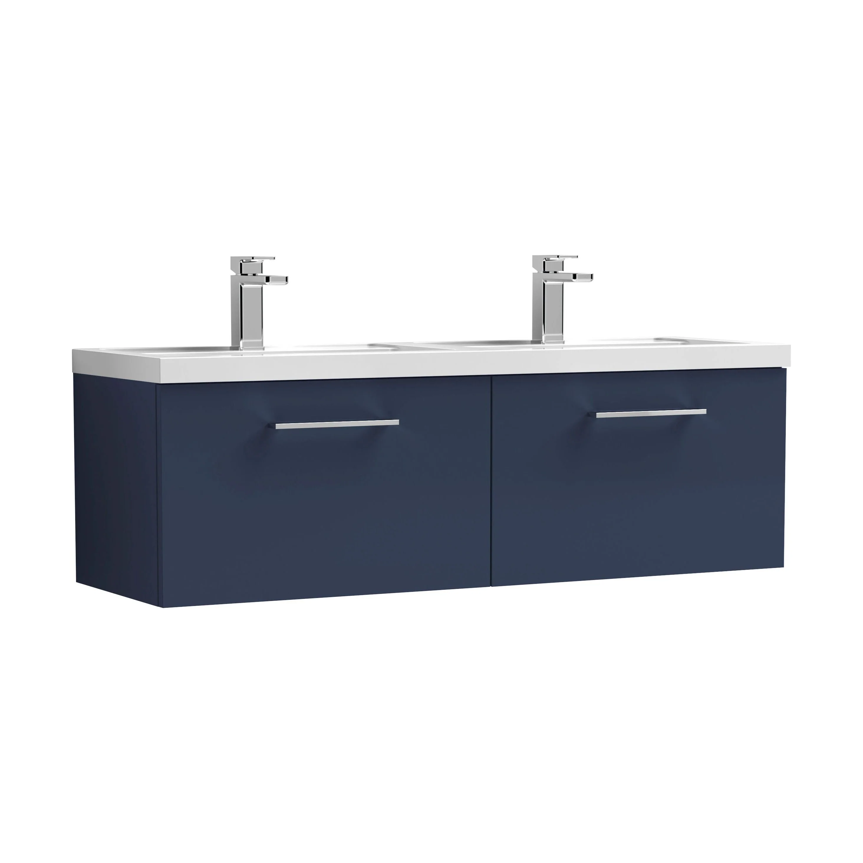 Bramshall Wall Hung 2 Drawer Vanity Basin Unit - 1200mm - Choice of Colour and Basin Type - Image 18