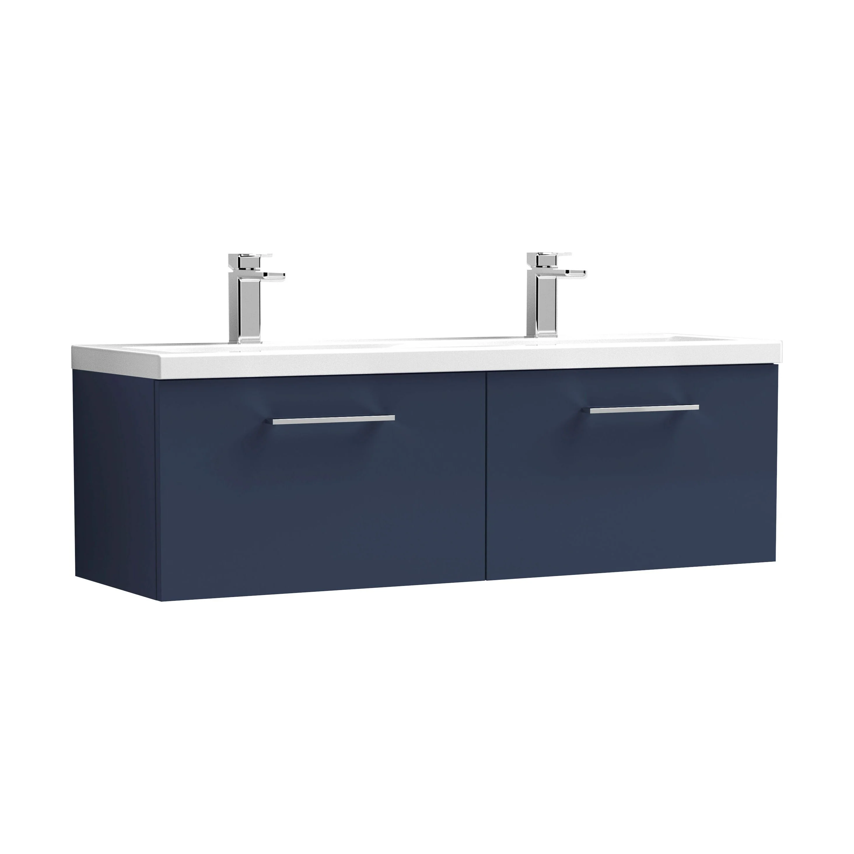 Bramshall Wall Hung 2 Drawer Vanity Basin Unit - 1200mm - Choice of Colour and Basin Type - Image 19