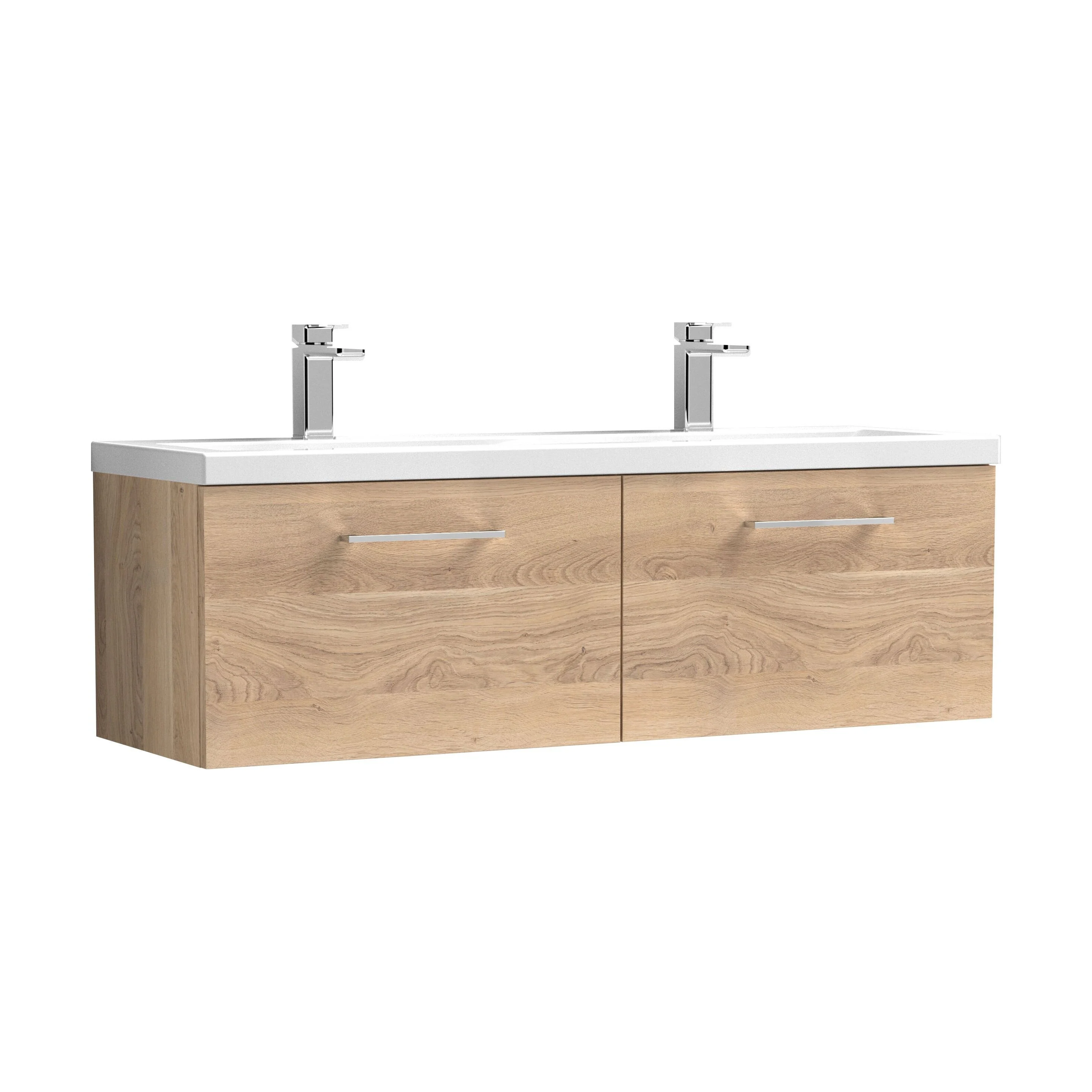 Bramshall Wall Hung 2 Drawer Vanity Basin Unit - 1200mm - Choice of Colour and Basin Type - Image 21