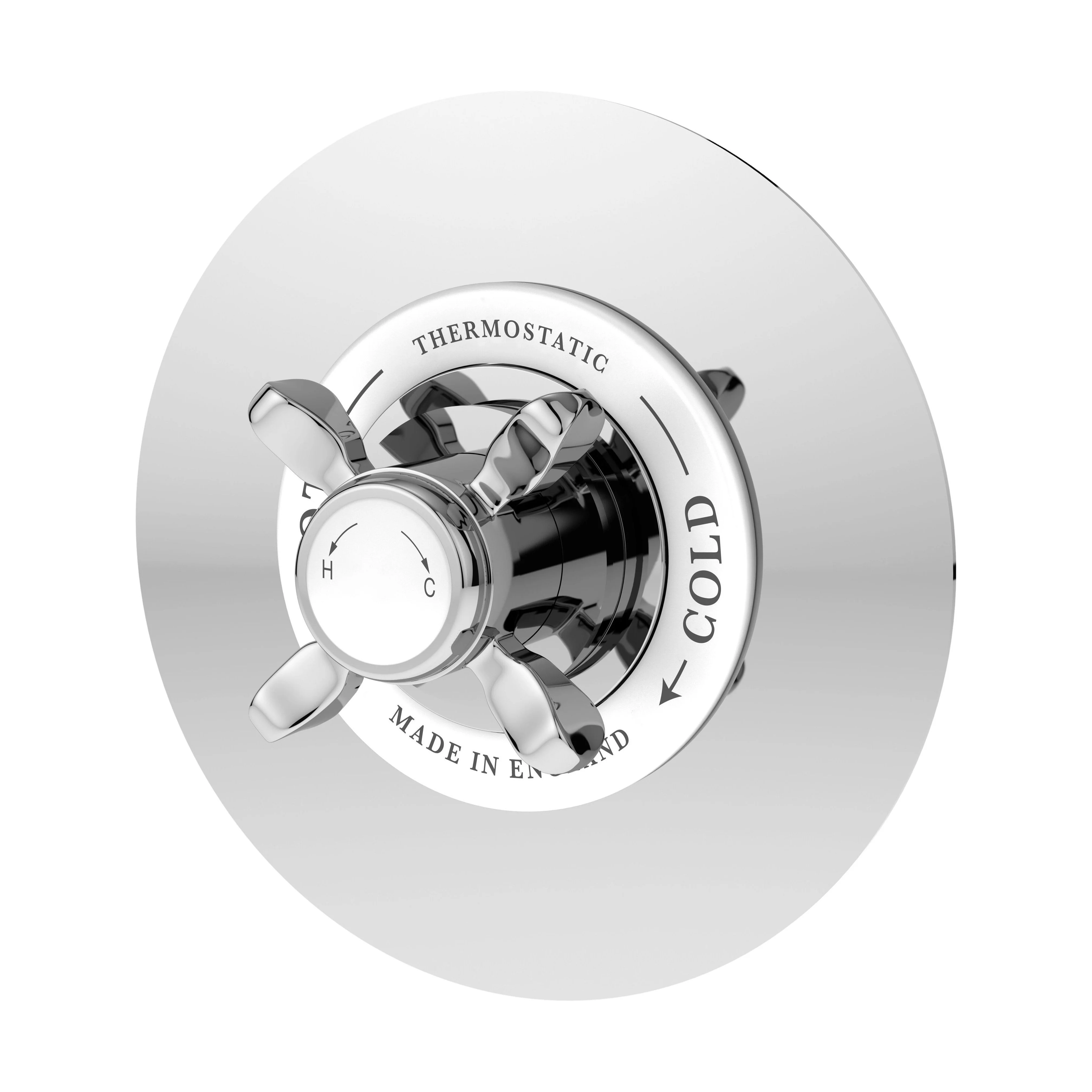 Traditional Concealed Thermostatic Shower Valve with Temperature Control - Chrome Finish by Balterley