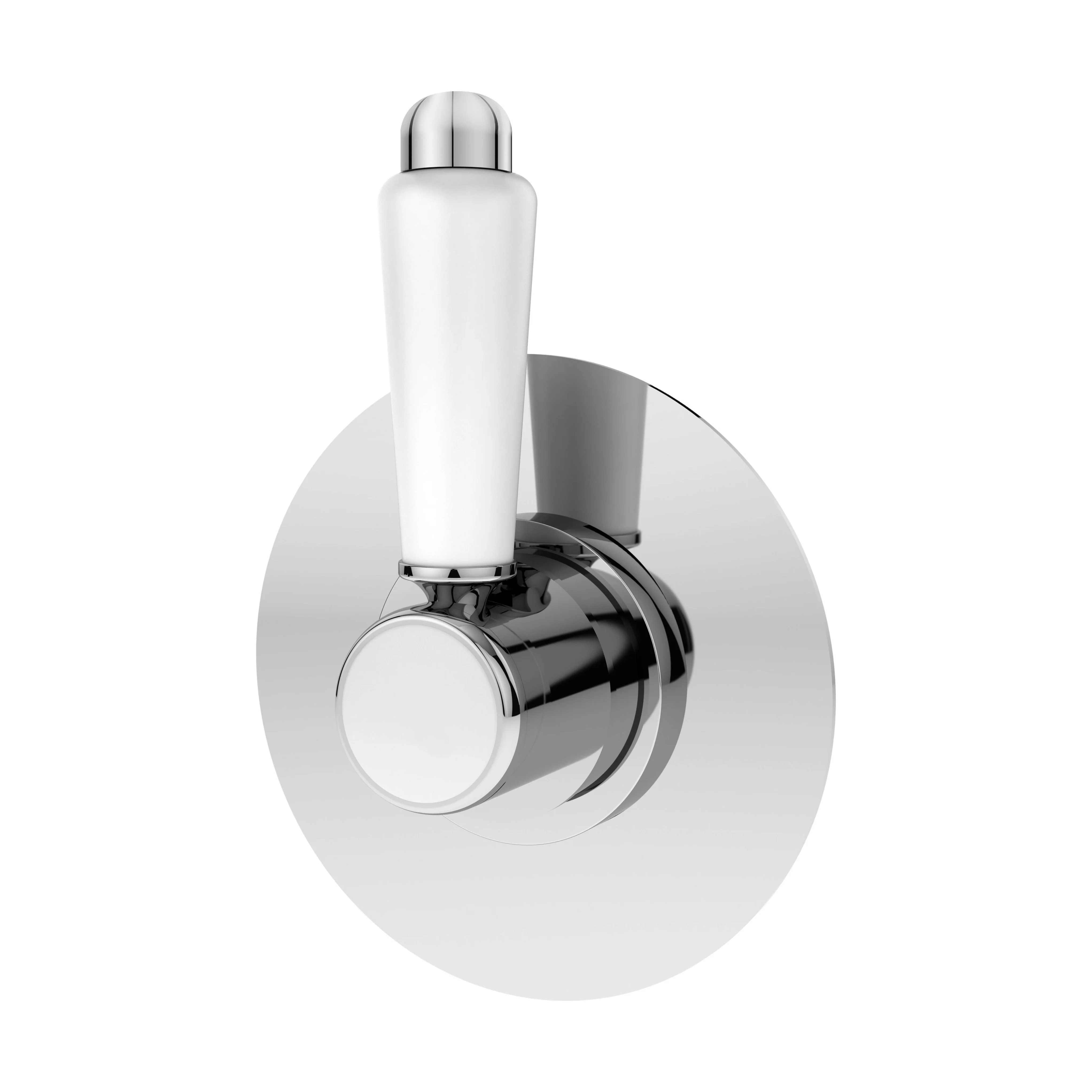 Traditional Concealed Lever Handle 2/3/4 Way Shower Diverter - Chrome